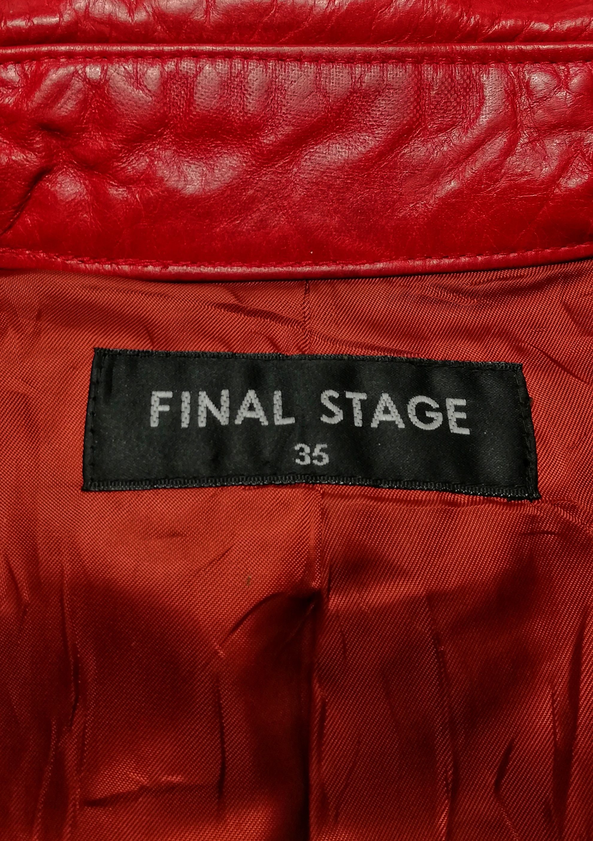 Designer × Japanese Brand 🔥Final Stage Double Breast Red Leather Trenchcoat🔥 Size US XXS / EU 40 - 8 Thumbnail