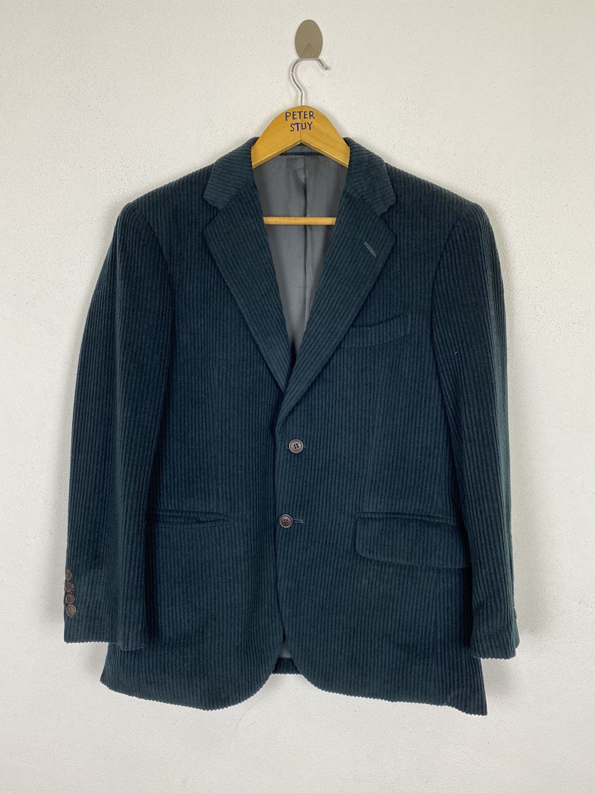 image of Austin Reed Limited Corduroy Jacket in Dark Green, Men's (Size Medium)