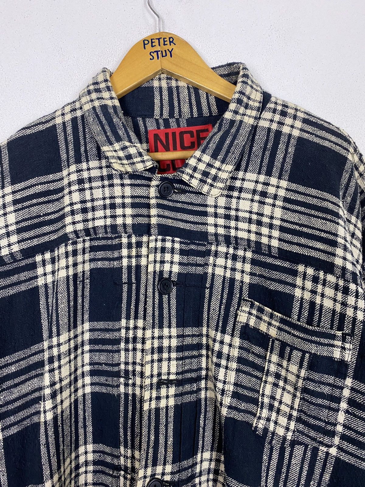Flannel × Japanese Brand NICE CLAP FLANNEL JACKET Size US XL / EU 56 / 4 - 3 Thumbnail