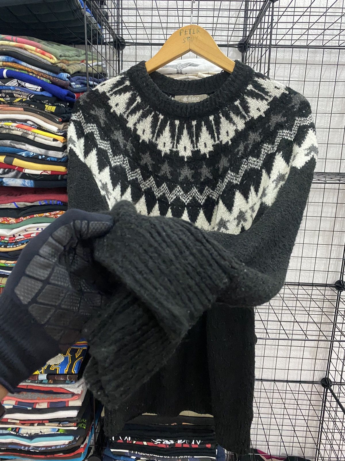 Japanese Brand × NANO universe Nano & Co Knitwear Sweatshirt Nice Design Size US S / EU 44-46 / 1 - 4 Thumbnail