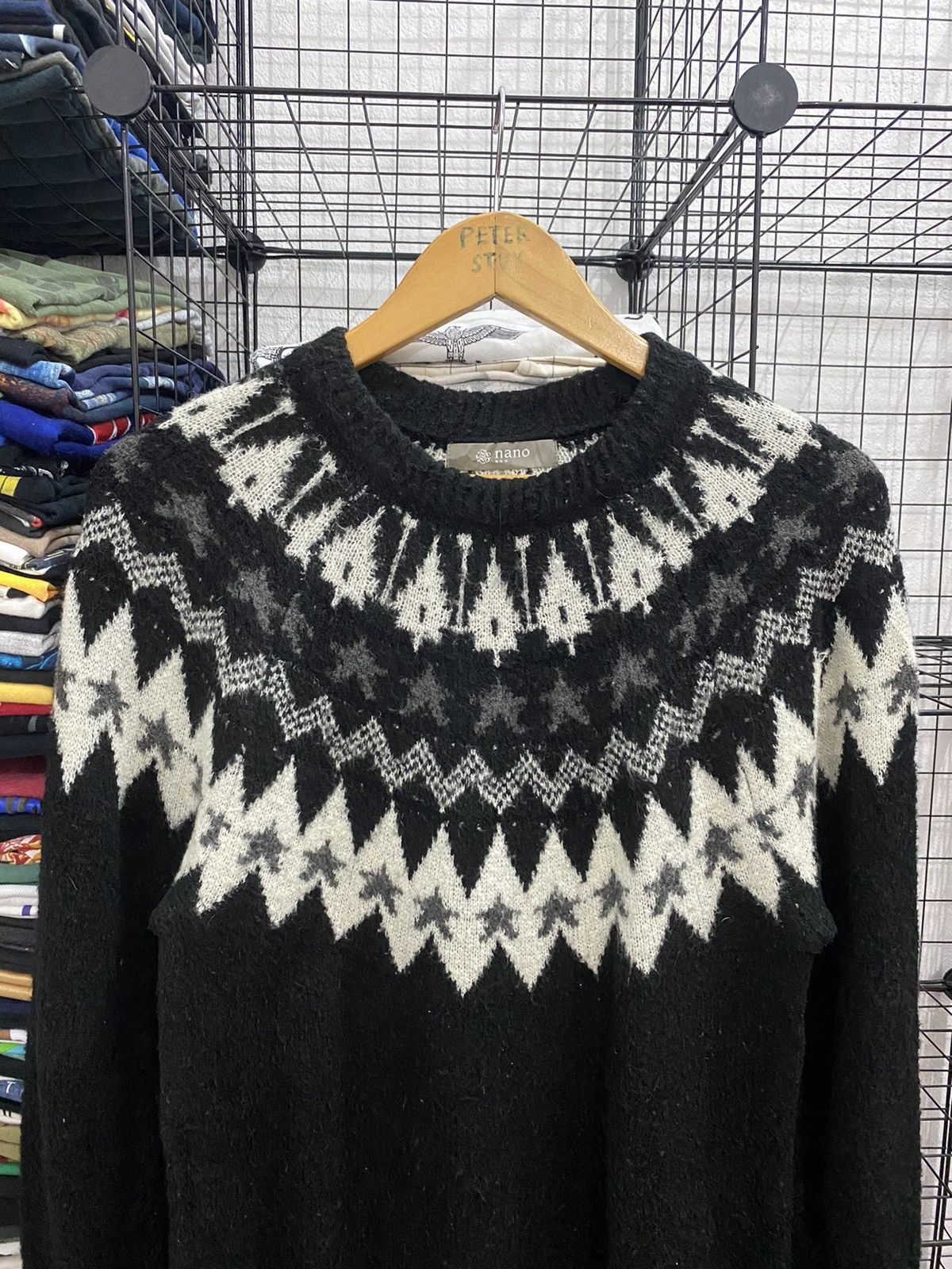 Japanese Brand × NANO universe Nano & Co Knitwear Sweatshirt Nice Design Size US S / EU 44-46 / 1 - 3 Thumbnail
