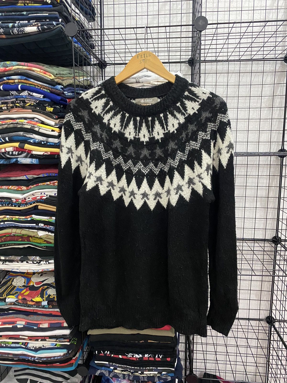 Japanese Brand × NANO universe Nano & Co Knitwear Sweatshirt Nice Design Size US S / EU 44-46 / 1 - 1 Thumbnail