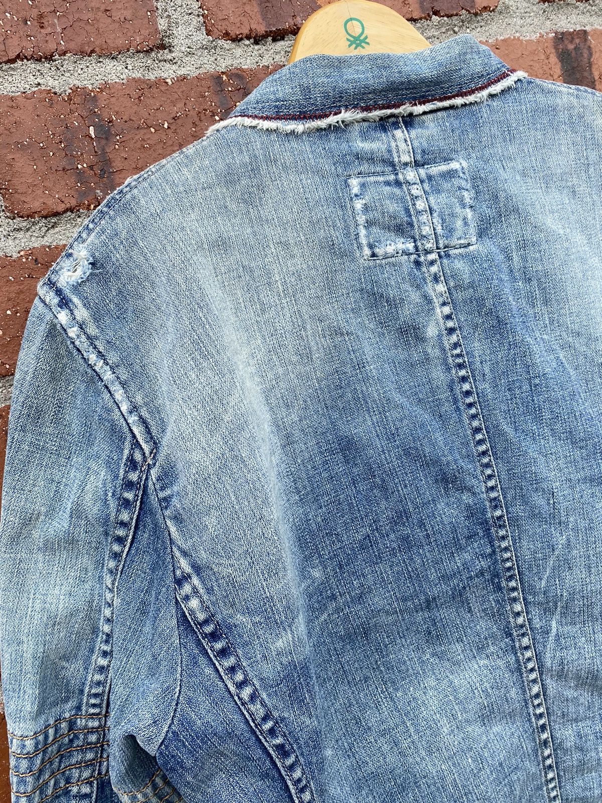 Marithe + Francois Girbaud MFG Denim Jacket Distressed Size US L / EU 52-54 / 3 - 8 Thumbnail