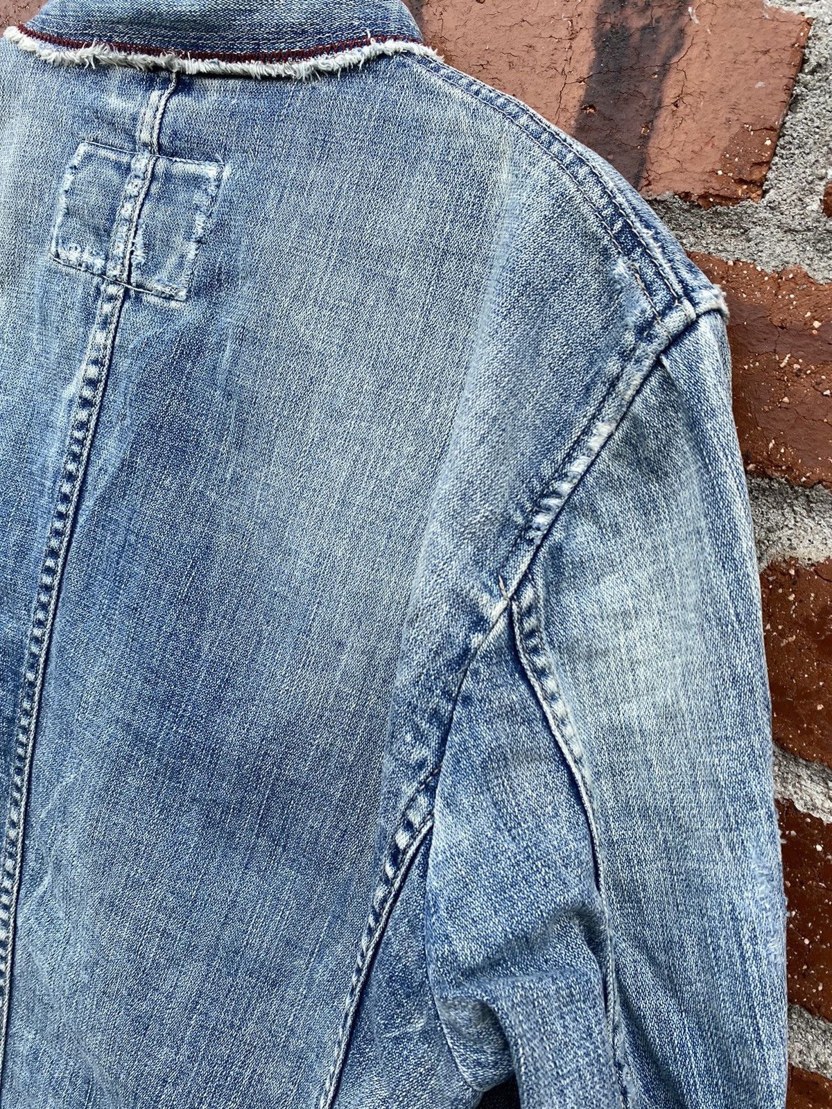 Marithe + Francois Girbaud MFG Denim Jacket Distressed Size US L / EU 52-54 / 3 - 9 Thumbnail