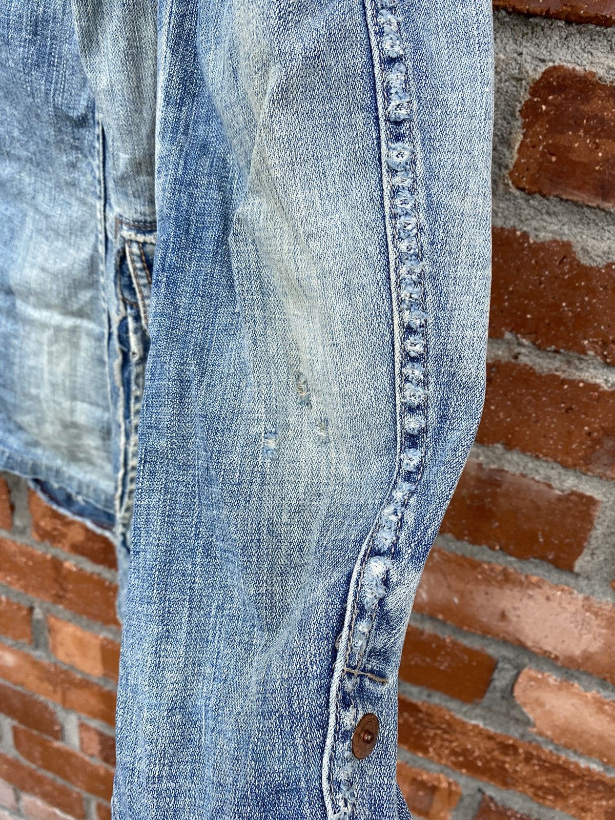 Marithe + Francois Girbaud MFG Denim Jacket Distressed Size US L / EU 52-54 / 3 - 13 Thumbnail