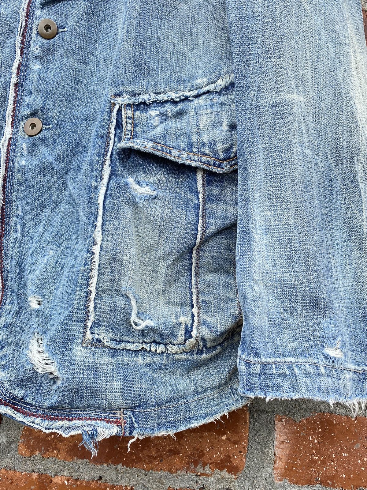 Marithe + Francois Girbaud MFG Denim Jacket Distressed Size US L / EU 52-54 / 3 - 7 Thumbnail