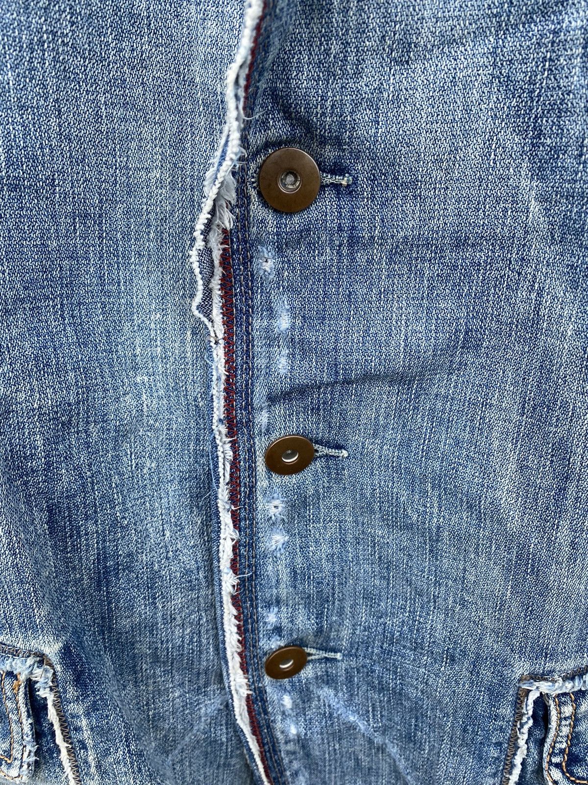 Marithe + Francois Girbaud MFG Denim Jacket Distressed Size US L / EU 52-54 / 3 - 15 Thumbnail