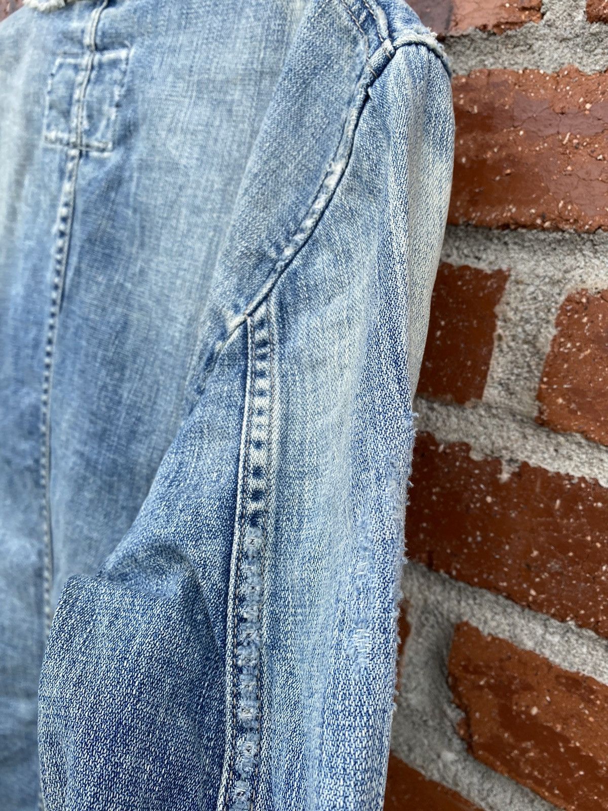 Marithe + Francois Girbaud MFG Denim Jacket Distressed Size US L / EU 52-54 / 3 - 12 Thumbnail