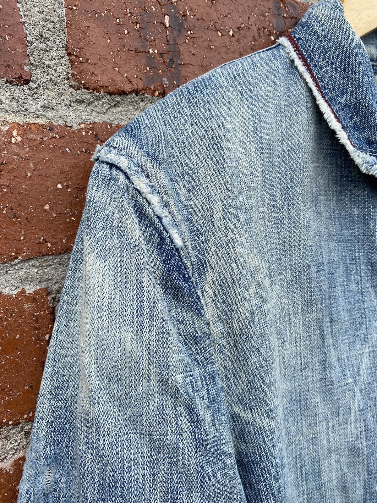 Marithe + Francois Girbaud MFG Denim Jacket Distressed Size US L / EU 52-54 / 3 - 4 Thumbnail