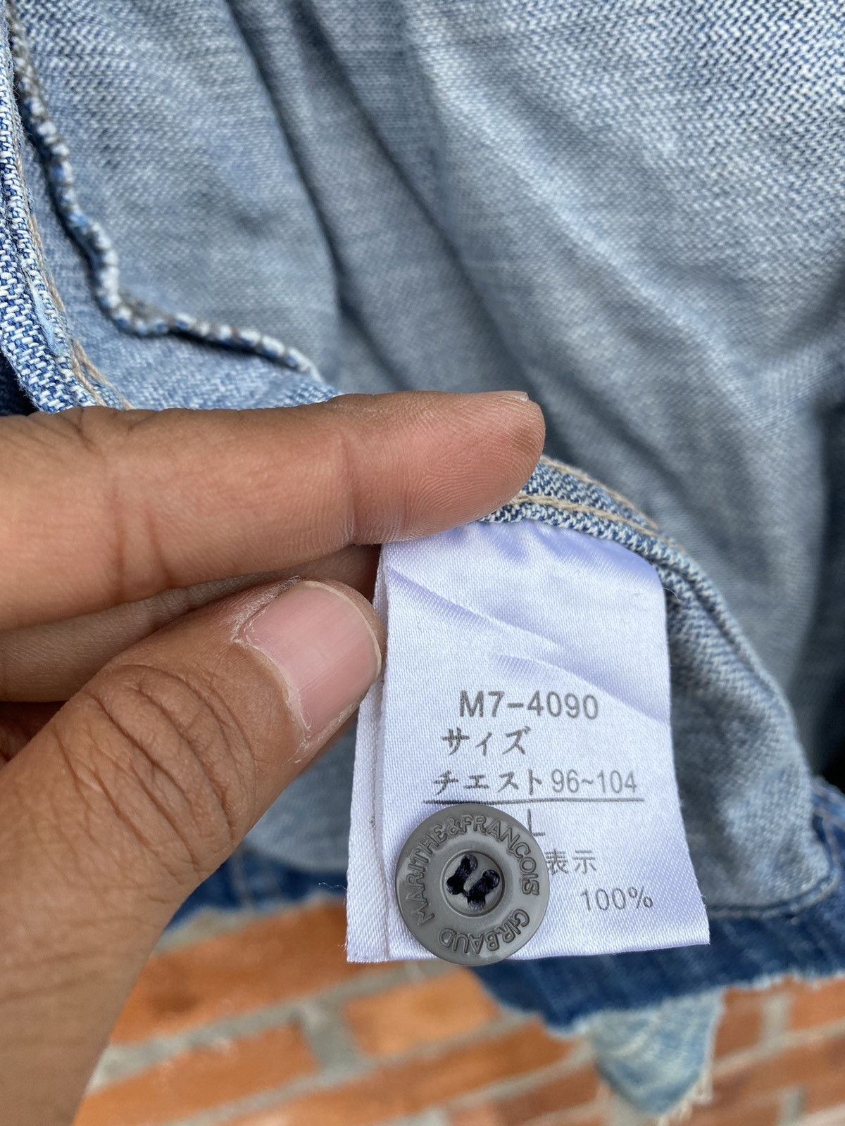 Marithe + Francois Girbaud MFG Denim Jacket Distressed Size US L / EU 52-54 / 3 - 17 Thumbnail