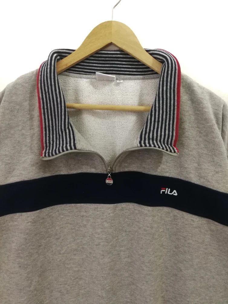 Fila × Vintage Vintage Fila Sweatshirt Half Zipper multicolour Size US XL / EU 56 / 4 - 4 Thumbnail