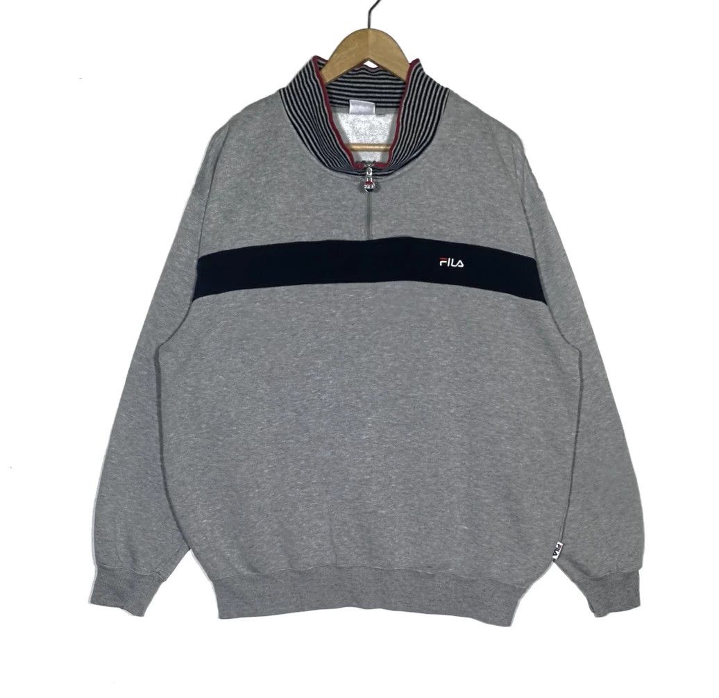 Fila × Vintage Vintage Fila Sweatshirt Half Zipper multicolour Size US XL / EU 56 / 4 - 1 Thumbnail