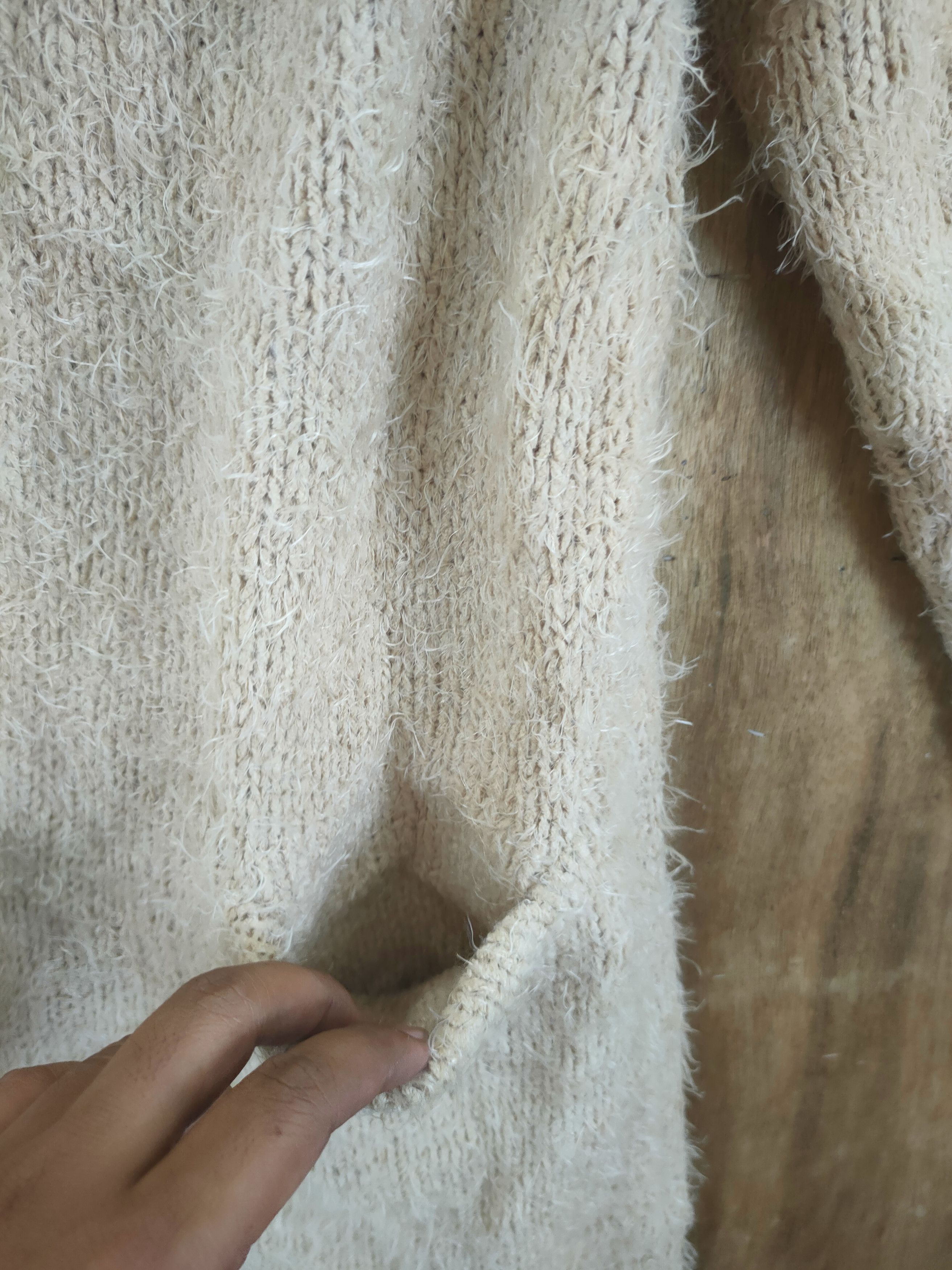 Homespun Knitwear D As Know As Mohair shaggy fur knitwear cardigan #46-938 Size US M / EU 48-50 / 2 - 7 Thumbnail