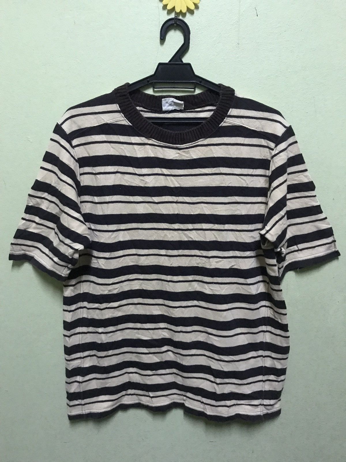 Japanese Brand United Arrow Blue Label Stripe T Shirt Size US L / EU 52-54 / 3 - 1 Thumbnail