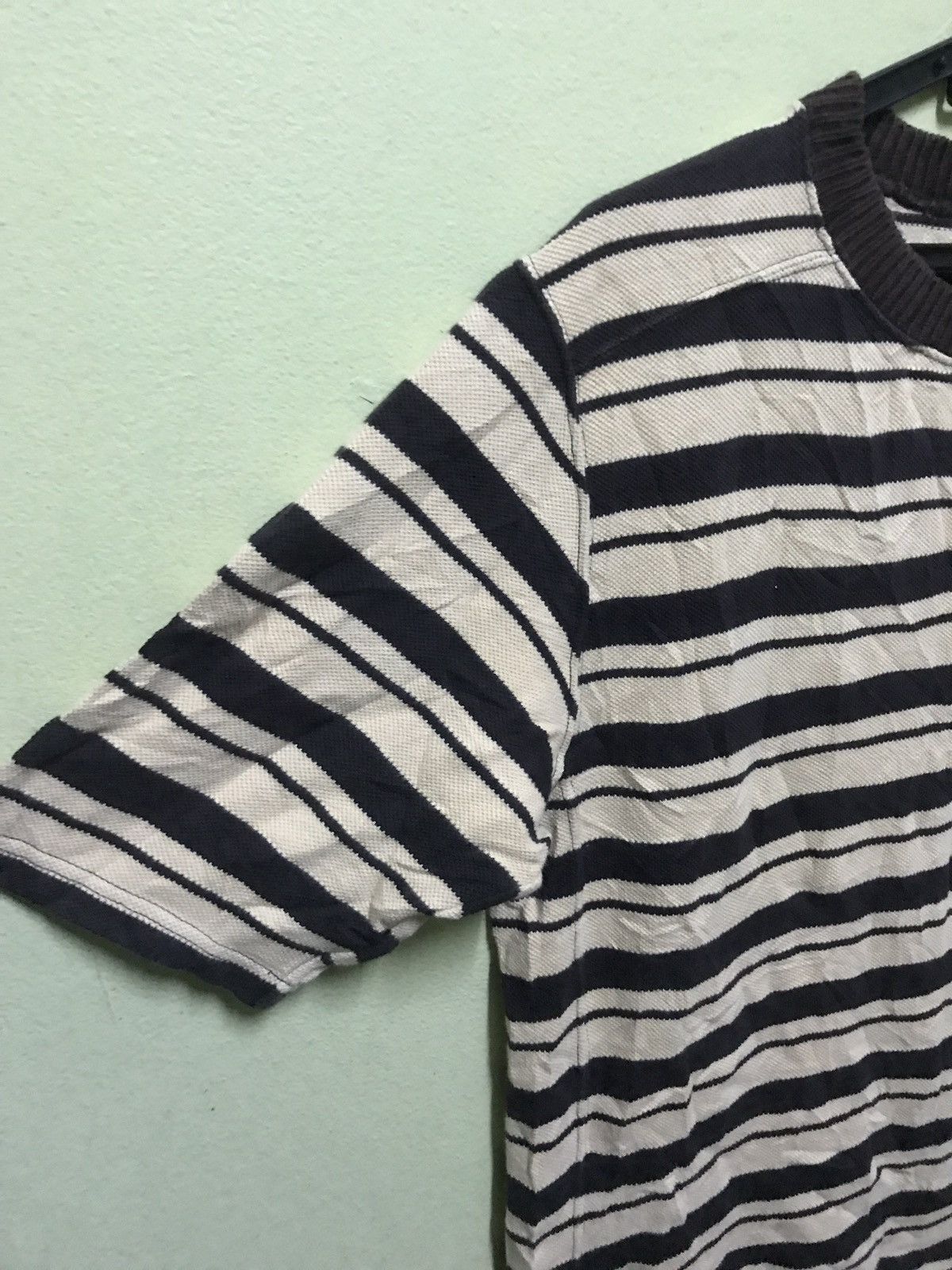 Japanese Brand United Arrow Blue Label Stripe T Shirt Size US L / EU 52-54 / 3 - 2 Thumbnail