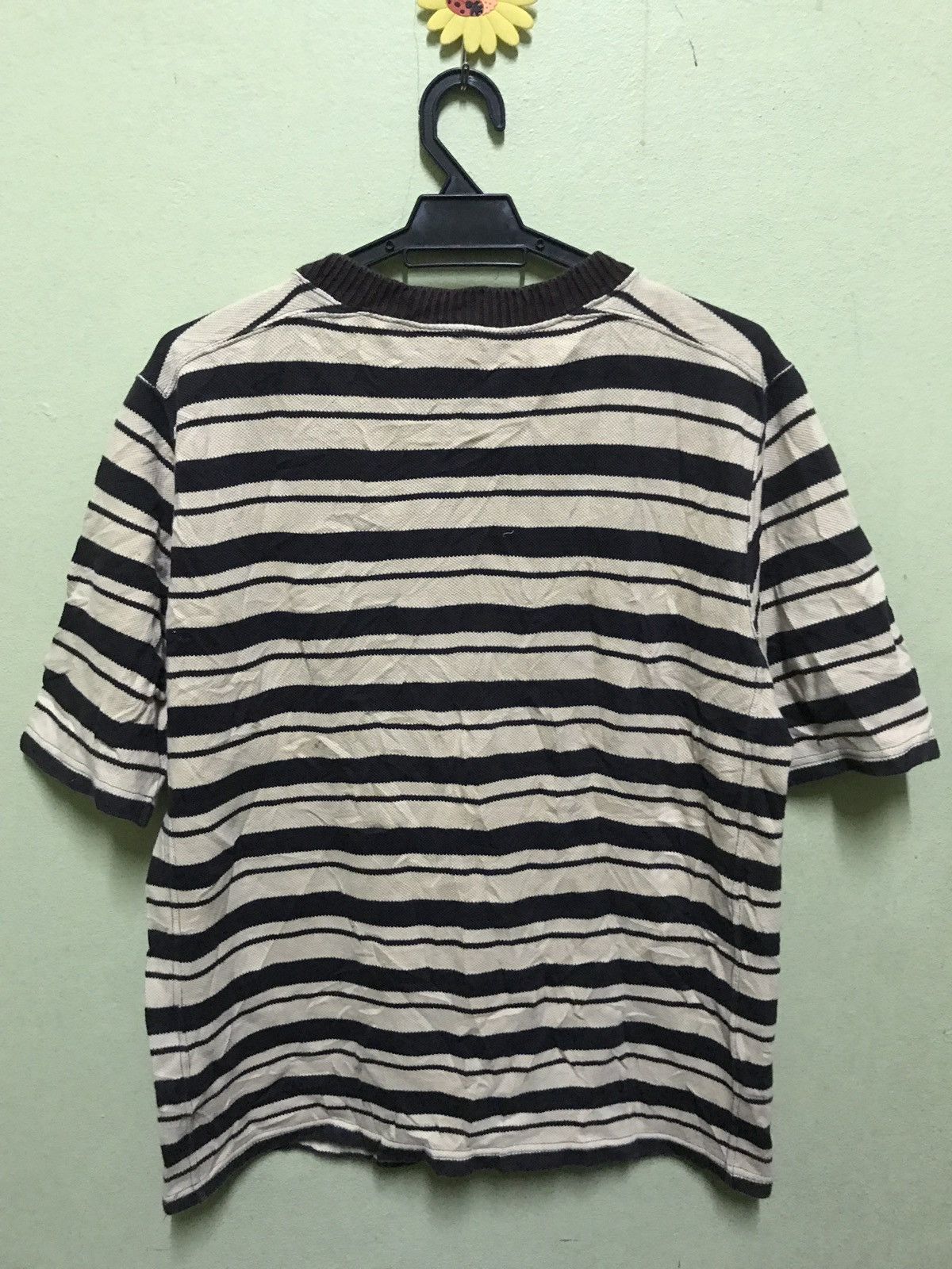 Japanese Brand United Arrow Blue Label Stripe T Shirt Size US L / EU 52-54 / 3 - 6 Thumbnail