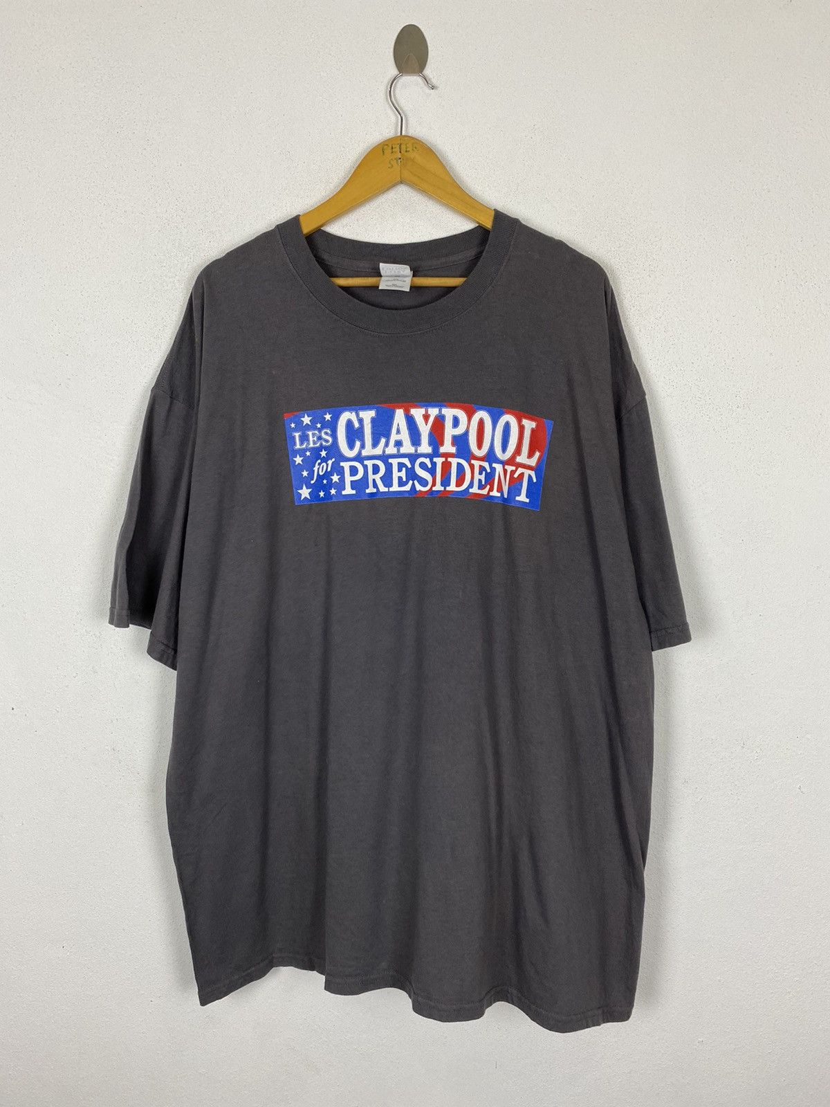 Gildan × President's LES CLAYPOOL FOR PRESIDENT OVERSIZE TEE Size US XXL / EU 58 / 5 - 2 Thumbnail