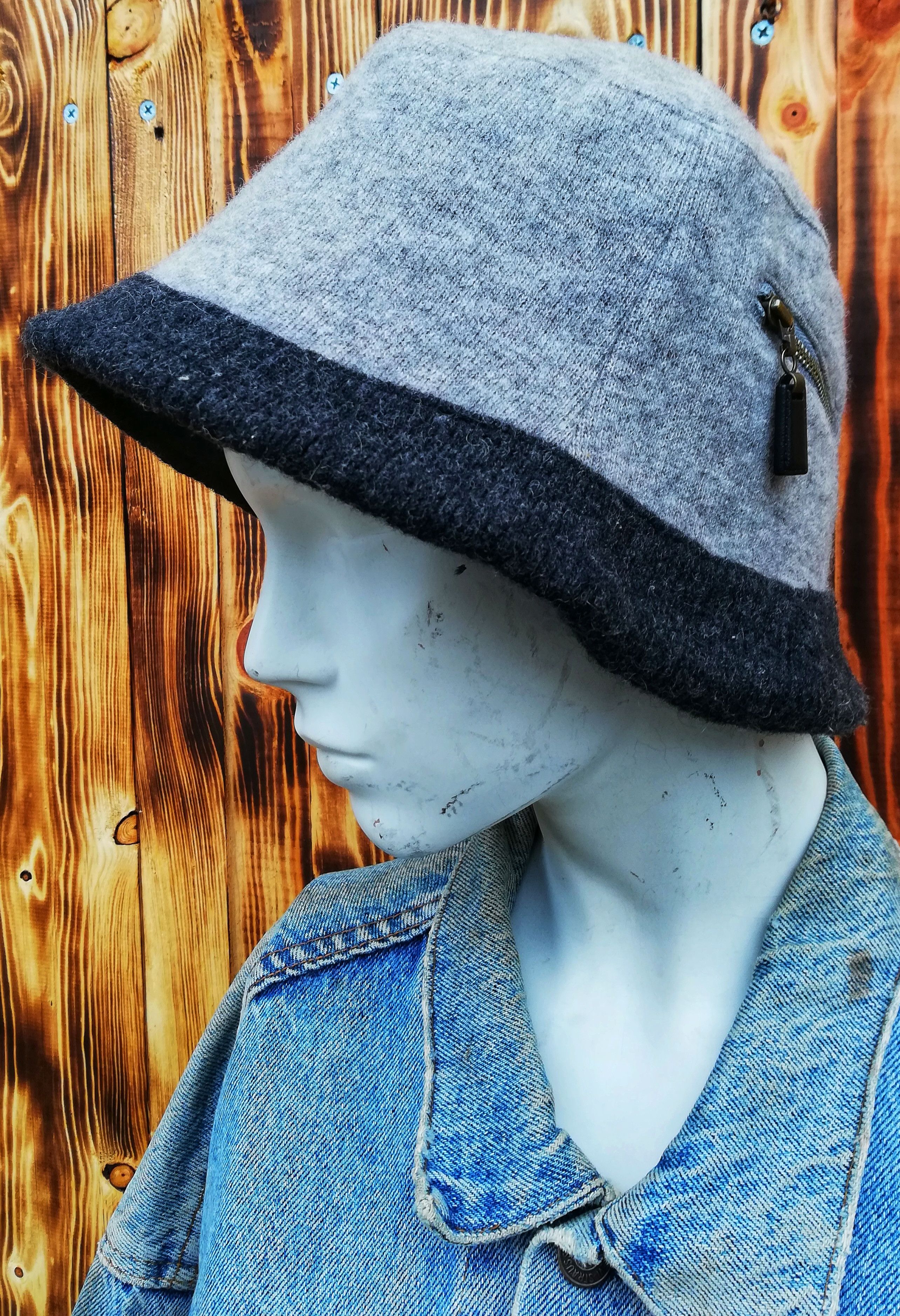 Designer × Japanese Brand 🔥SUMMER SALE Ines By Moonbat Wool Double Pocket Bucket Hat Size ONE SIZE - 2 Thumbnail