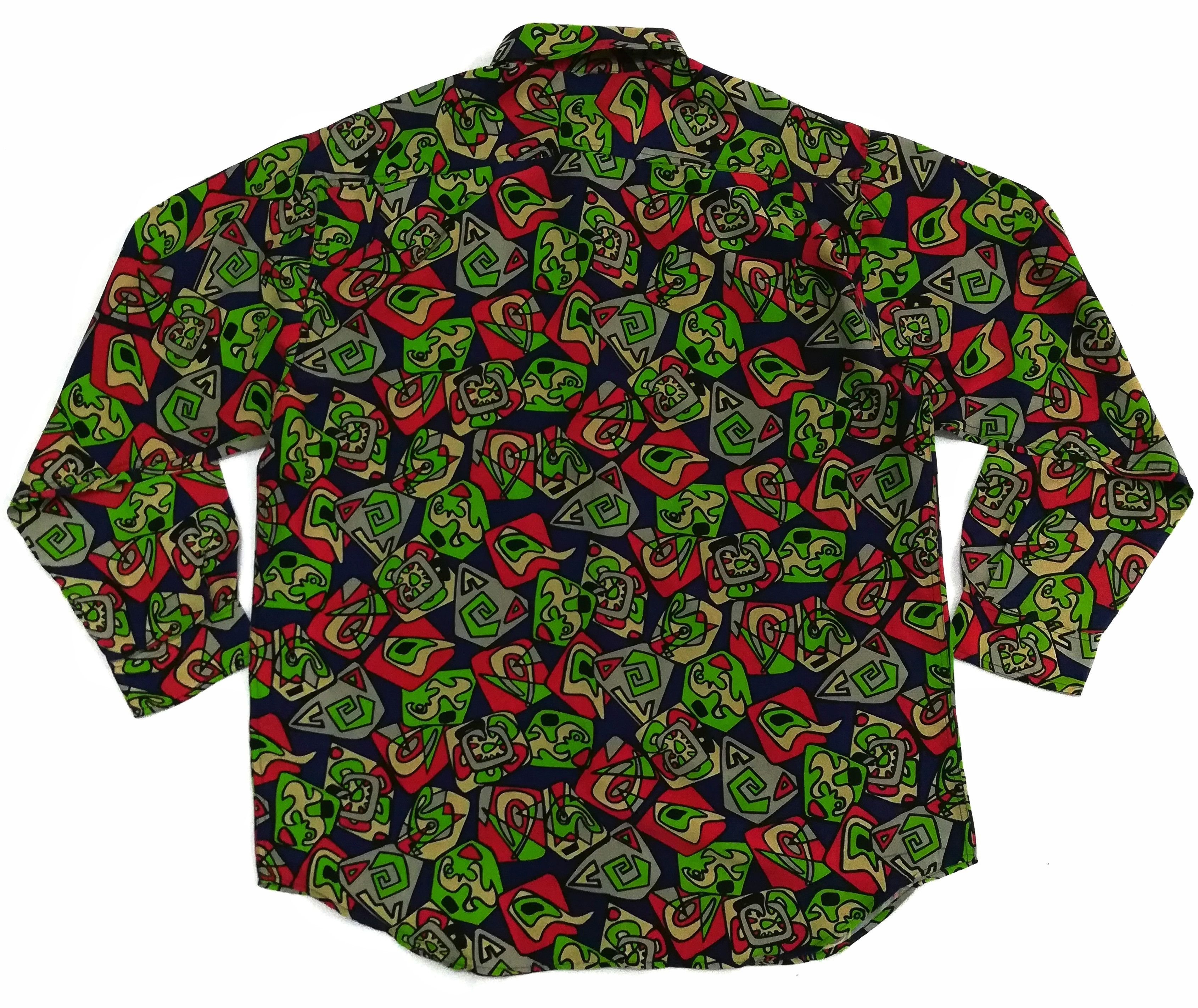 Art Comes First × Designer × Japanese Brand 🔥Volador Created Harmony Fullprint Button Up Shirt Silk🔥 Size US L / EU 52-54 / 3 - 6 Thumbnail