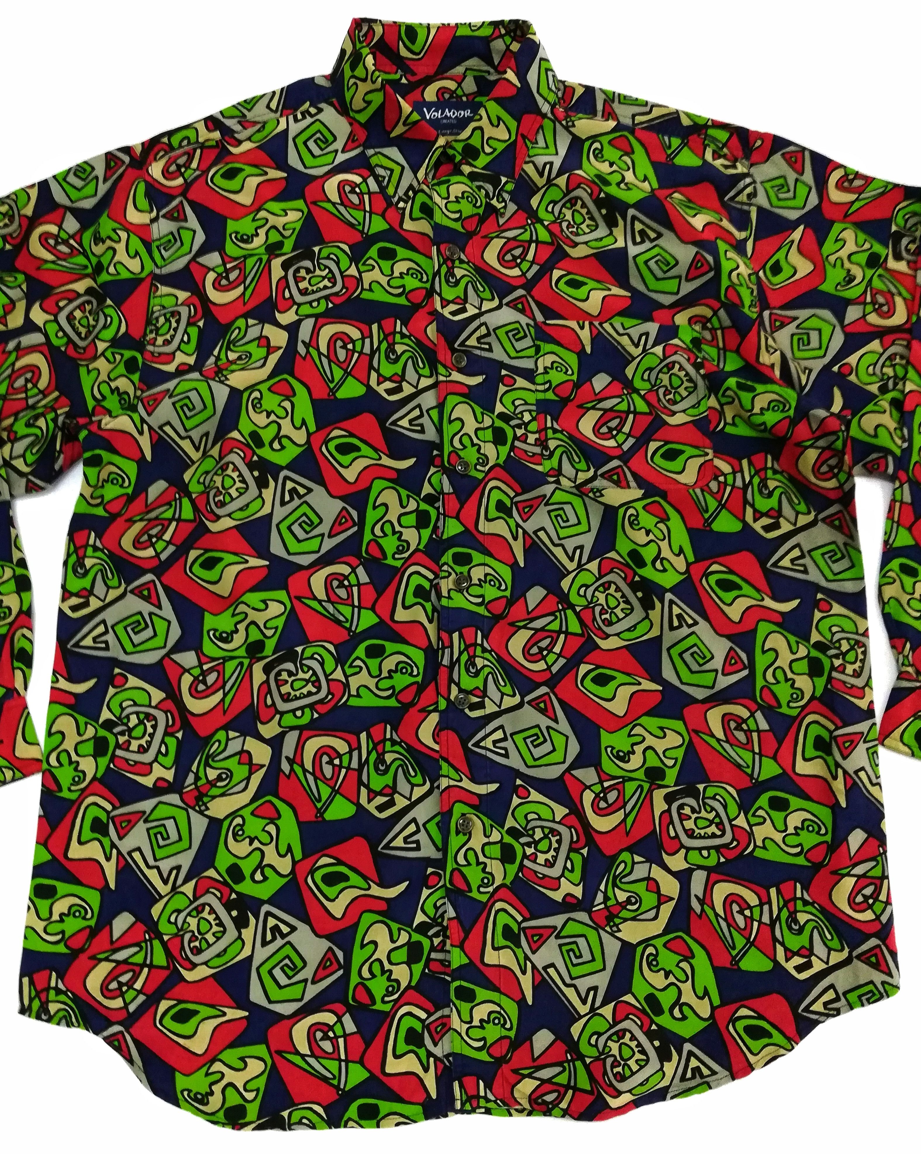 Art Comes First × Designer × Japanese Brand 🔥Volador Created Harmony Fullprint Button Up Shirt Silk🔥 Size US L / EU 52-54 / 3 - 2 Thumbnail