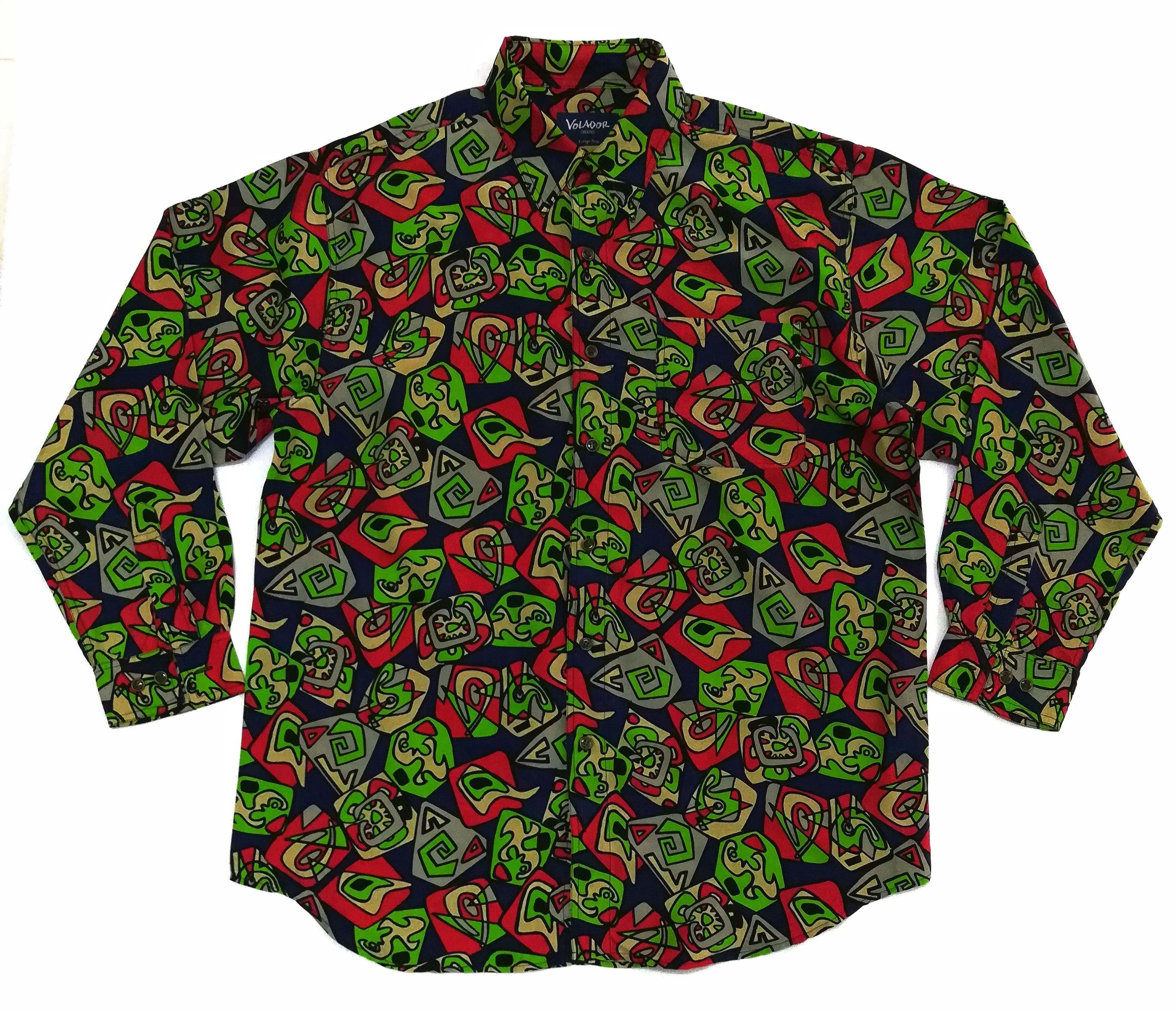Art Comes First × Designer × Japanese Brand 🔥Volador Created Harmony Fullprint Button Up Shirt Silk🔥 Size US L / EU 52-54 / 3 - 1 Thumbnail