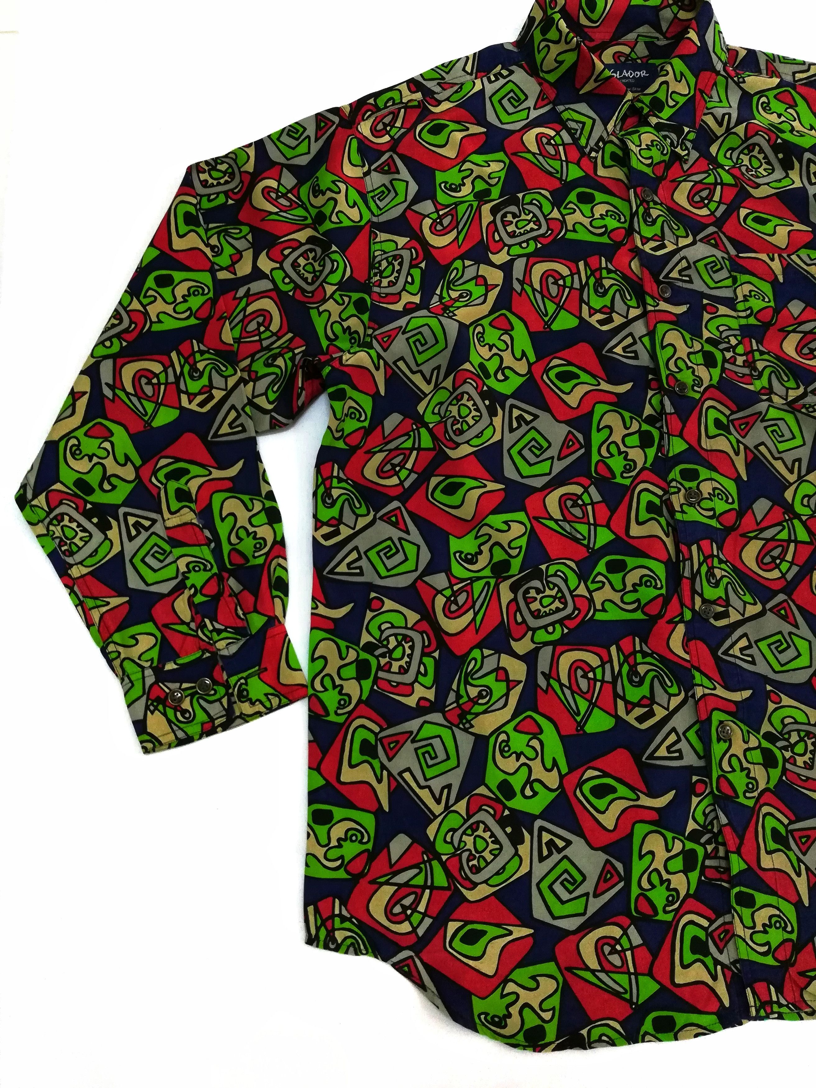 Art Comes First × Designer × Japanese Brand 🔥Volador Created Harmony Fullprint Button Up Shirt Silk🔥 Size US L / EU 52-54 / 3 - 3 Thumbnail