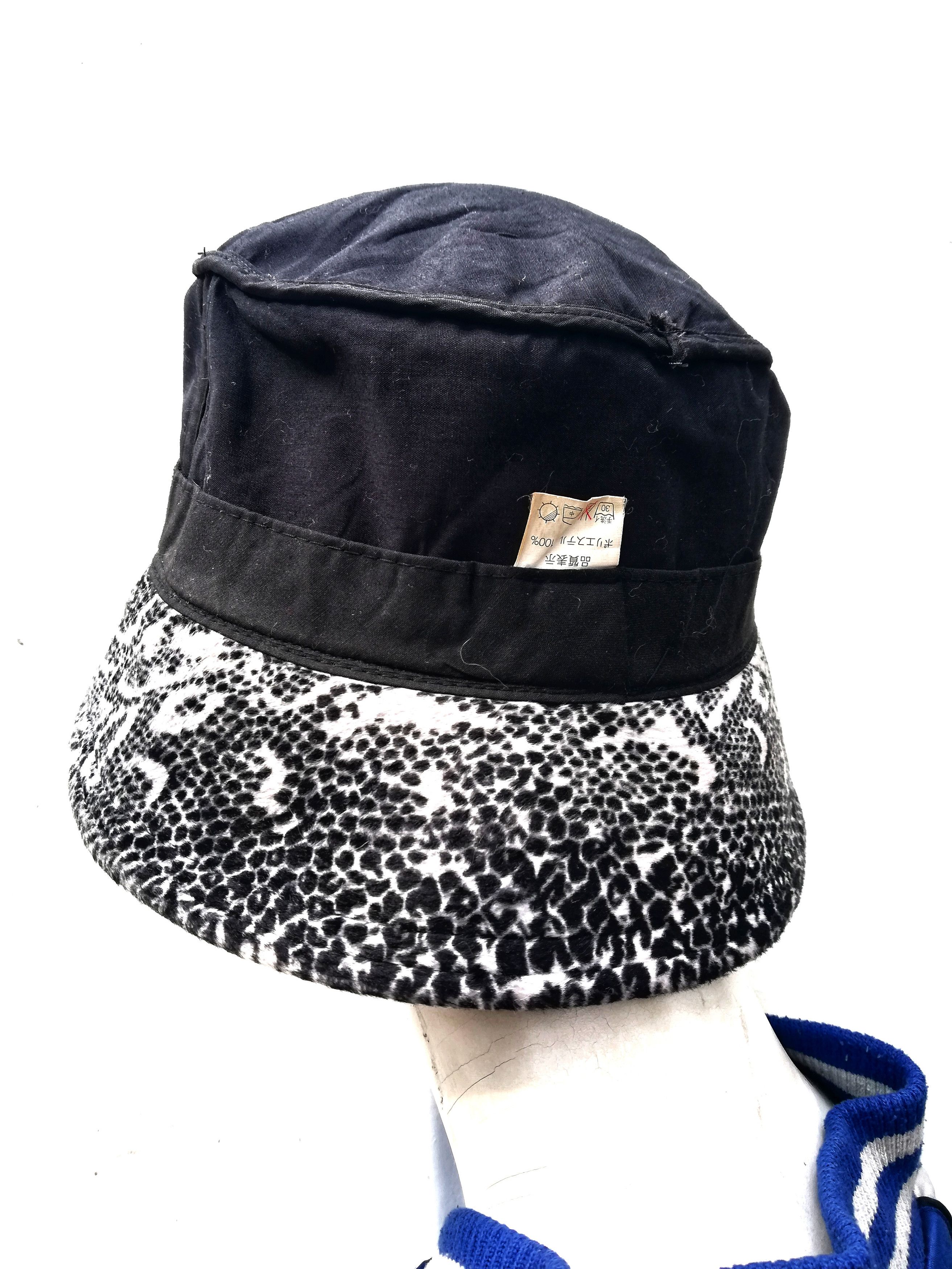 Designer 🔥Ondal🇰🇷 Design Lynx Leopard Print Velboa Fur Bucket Hat Size ONE SIZE - 9 Thumbnail