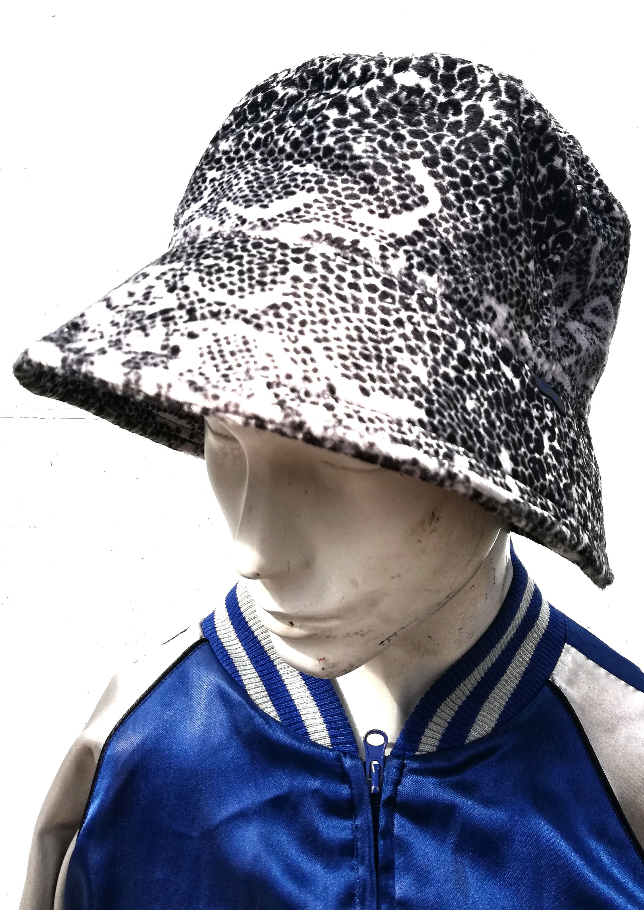 Designer 🔥Ondal🇰🇷 Design Lynx Leopard Print Velboa Fur Bucket Hat Size ONE SIZE - 1 Thumbnail