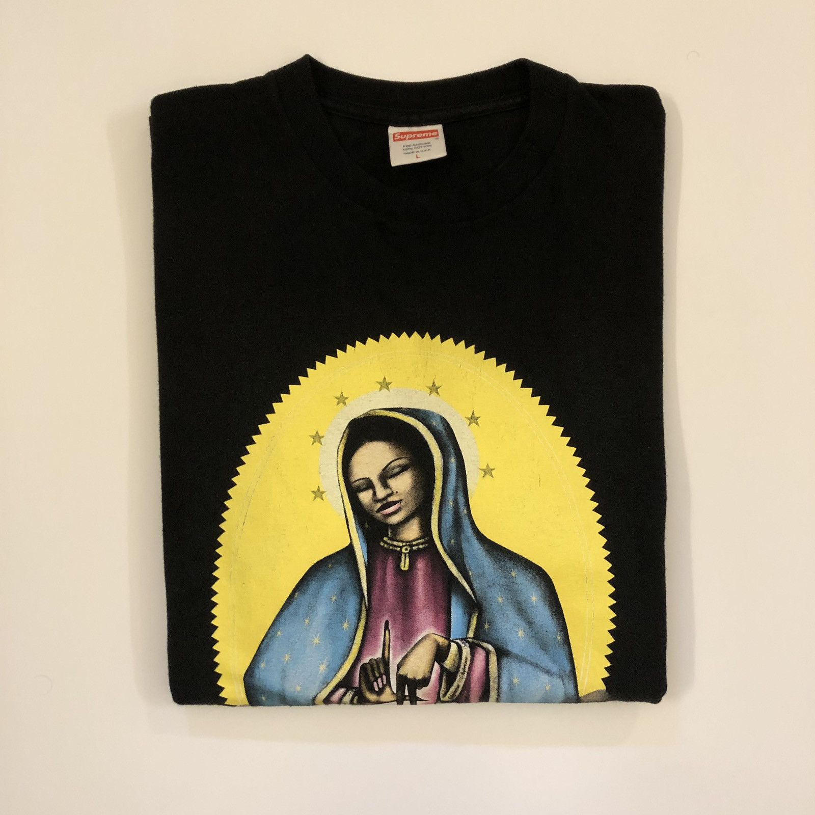 Supreme Supreme LA Exclusive Virgin Guadalupe Black Large Size US L / EU 52-54 / 3 - 2 Thumbnail