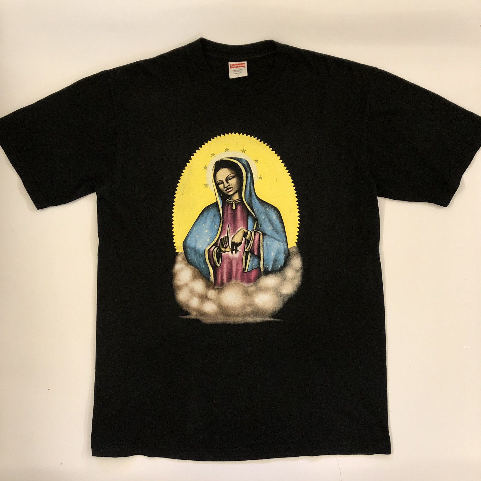 Supreme Supreme LA Exclusive Virgin Guadalupe Black Large Size US L / EU 52-54 / 3 - 3 Thumbnail