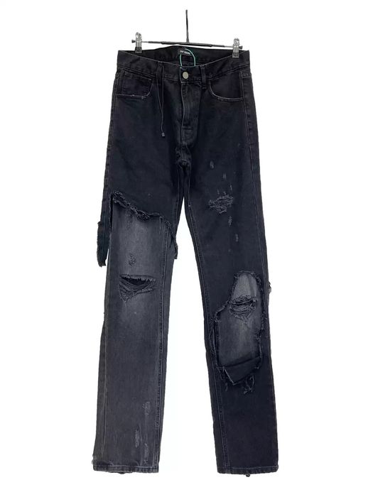 Raf Simons Raf Simons first generation of double layer hole denim | Grailed