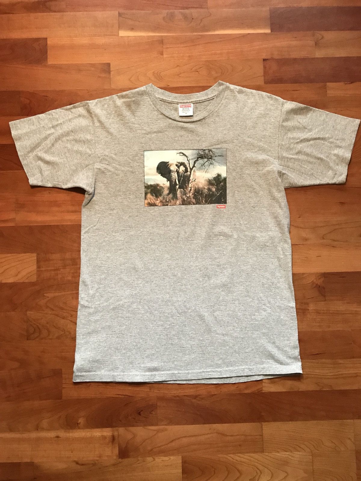 Supreme Supreme Safari Elephant Tee Grey Medium Size US M / EU 48-50 / 2 - 2 Thumbnail