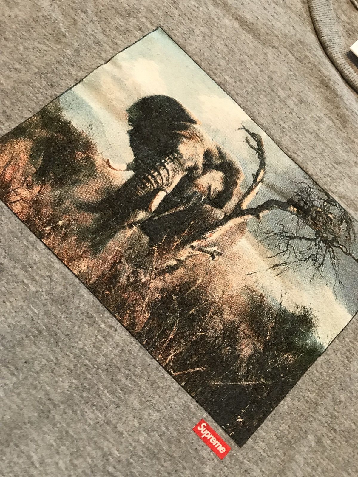 Supreme Supreme Safari Elephant Tee Grey Medium Size US M / EU 48-50 / 2 - 4 Thumbnail