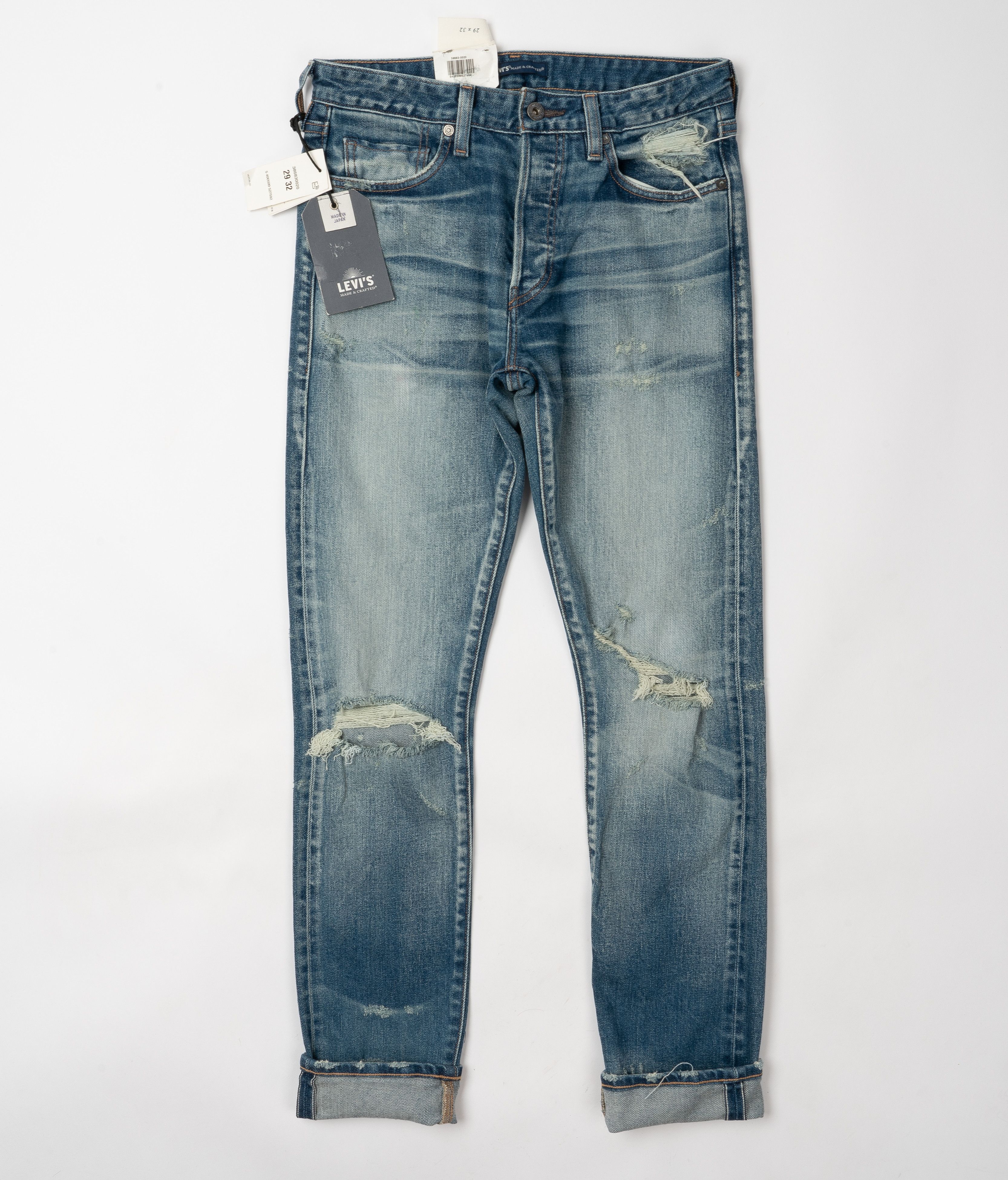 Japan Blue Levi's Made&Crafted Studio Taper W29L32 Japan Made Selvedge Size US 29 - 5 Thumbnail