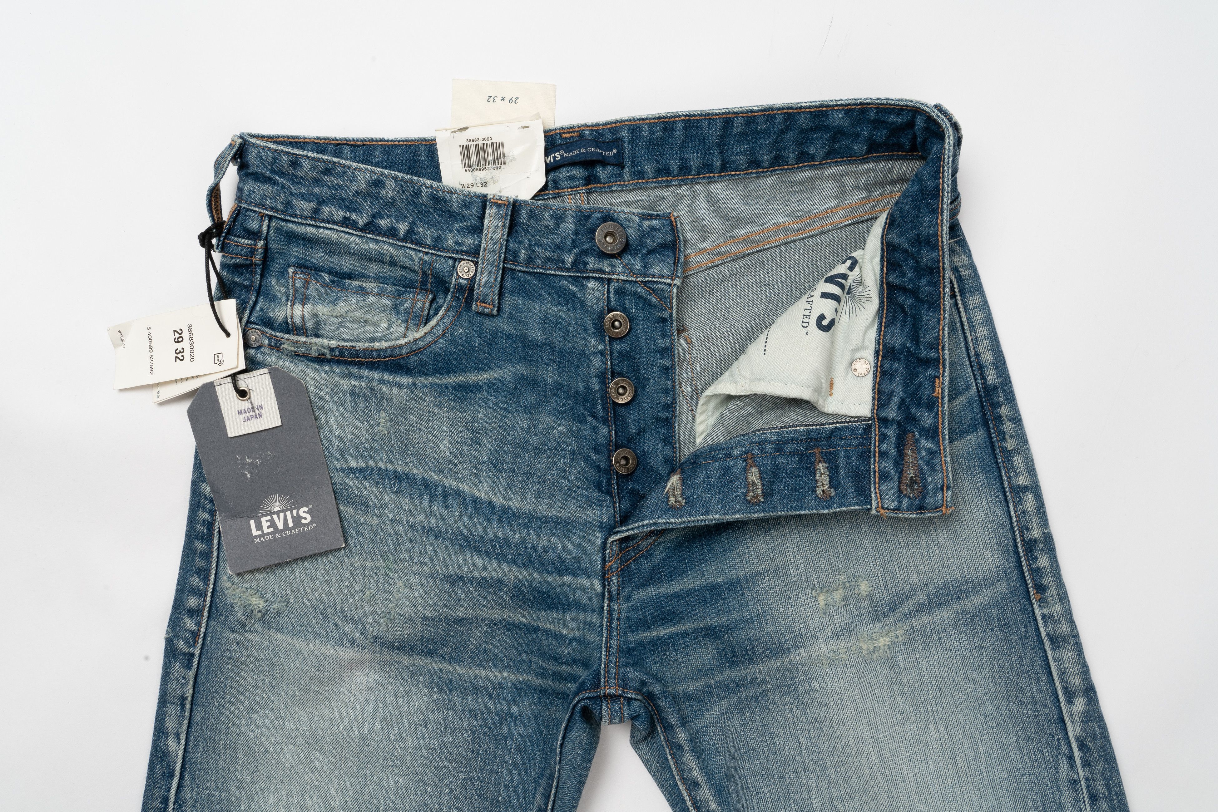 Japan Blue Levi's Made&Crafted Studio Taper W29L32 Japan Made Selvedge Size US 29 - 9 Thumbnail