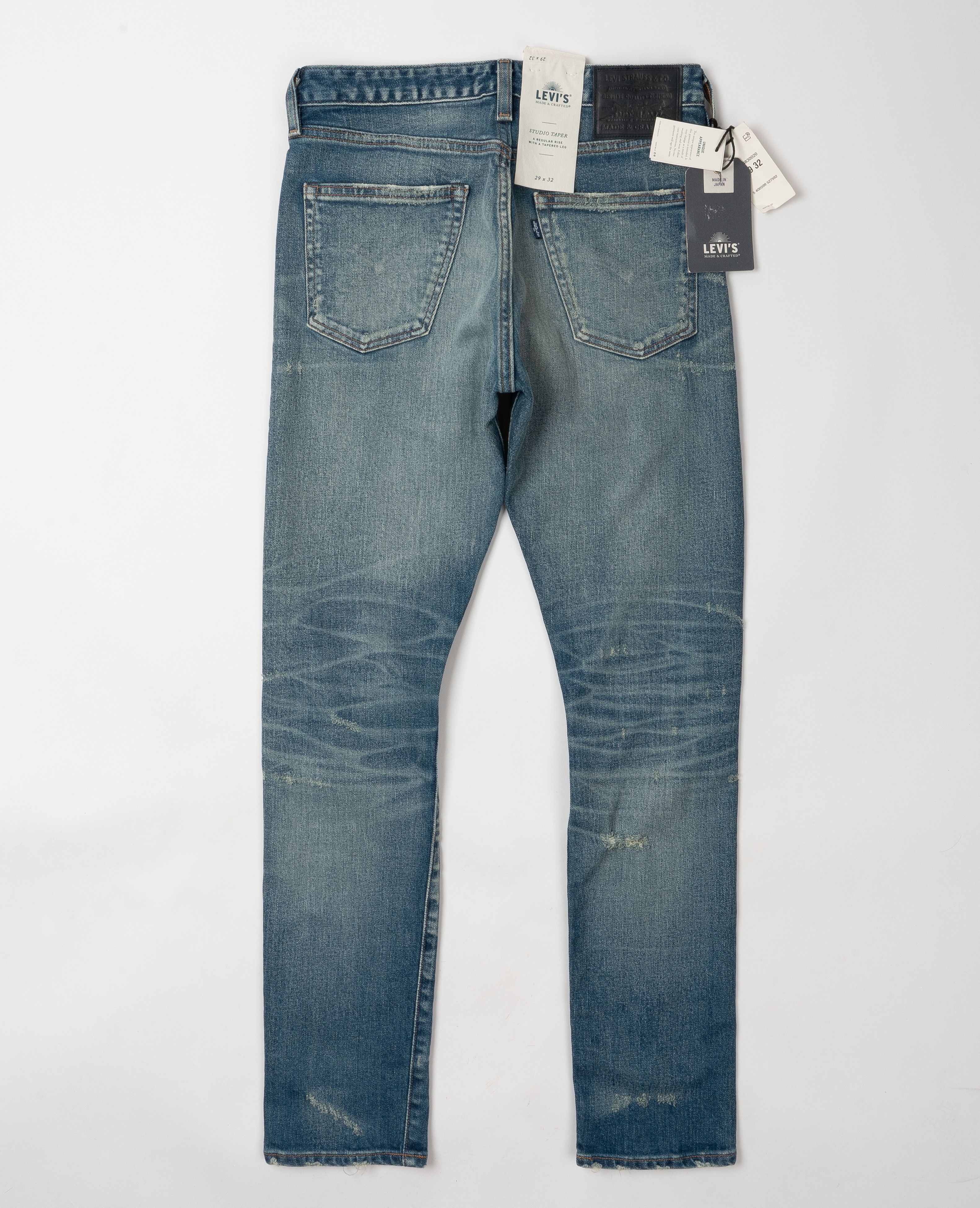 Japan Blue Levi's Made&Crafted Studio Taper W29L32 Japan Made Selvedge Size US 29 - 7 Thumbnail