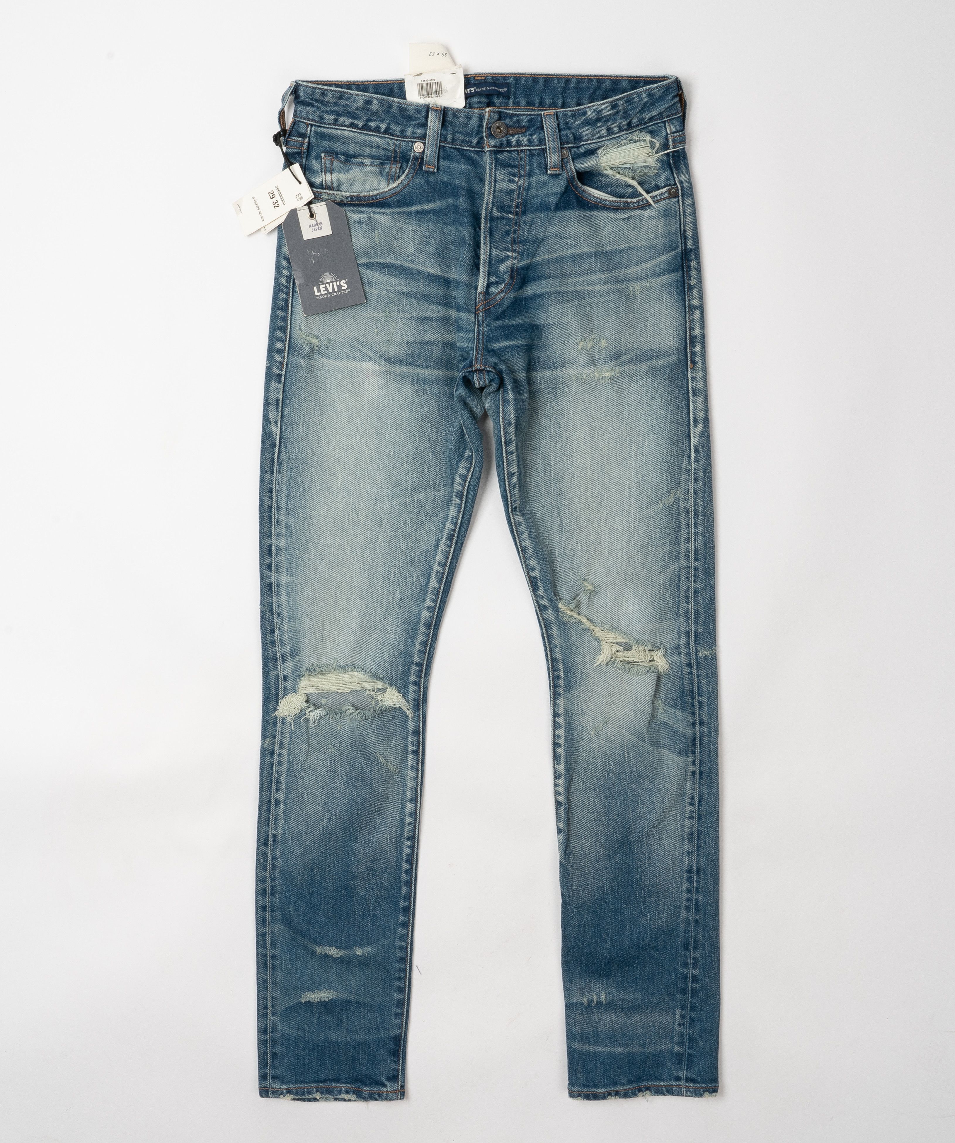 Japan Blue Levi's Made&Crafted Studio Taper W29L32 Japan Made Selvedge Size US 29 - 6 Thumbnail