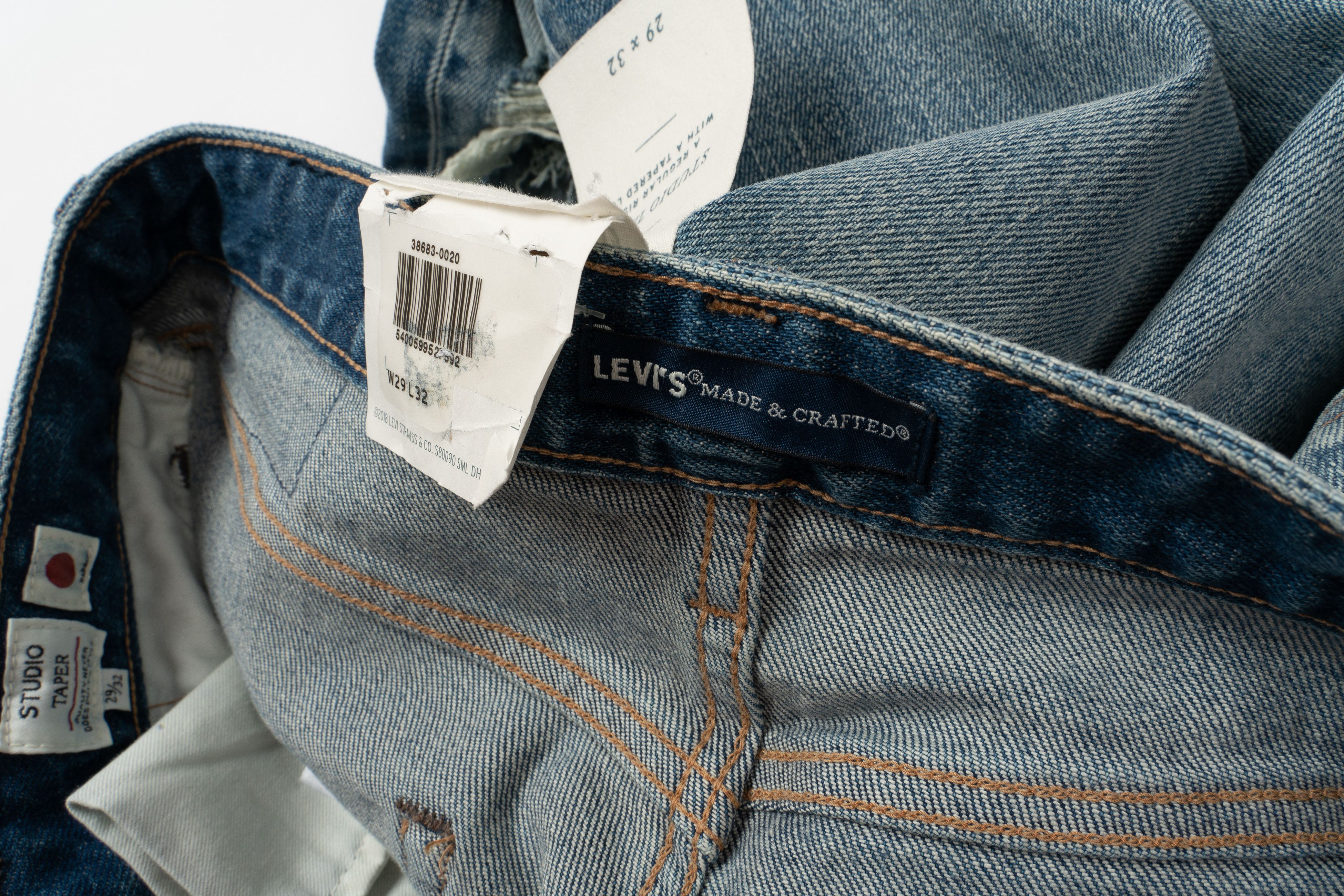 Japan Blue Levi's Made&Crafted Studio Taper W29L32 Japan Made Selvedge Size US 29 - 14 Thumbnail