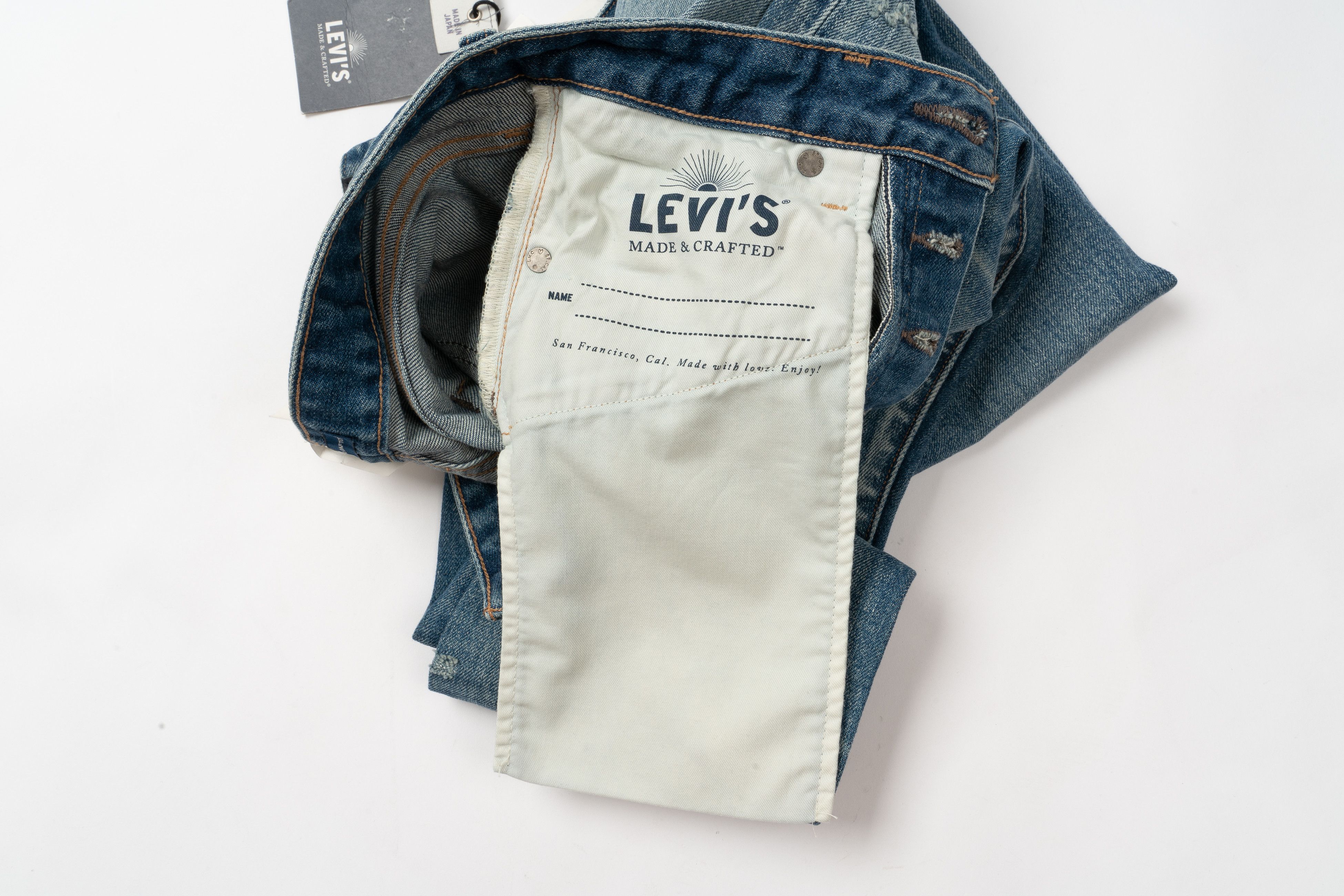 Japan Blue Levi's Made&Crafted Studio Taper W29L32 Japan Made Selvedge Size US 29 - 11 Thumbnail