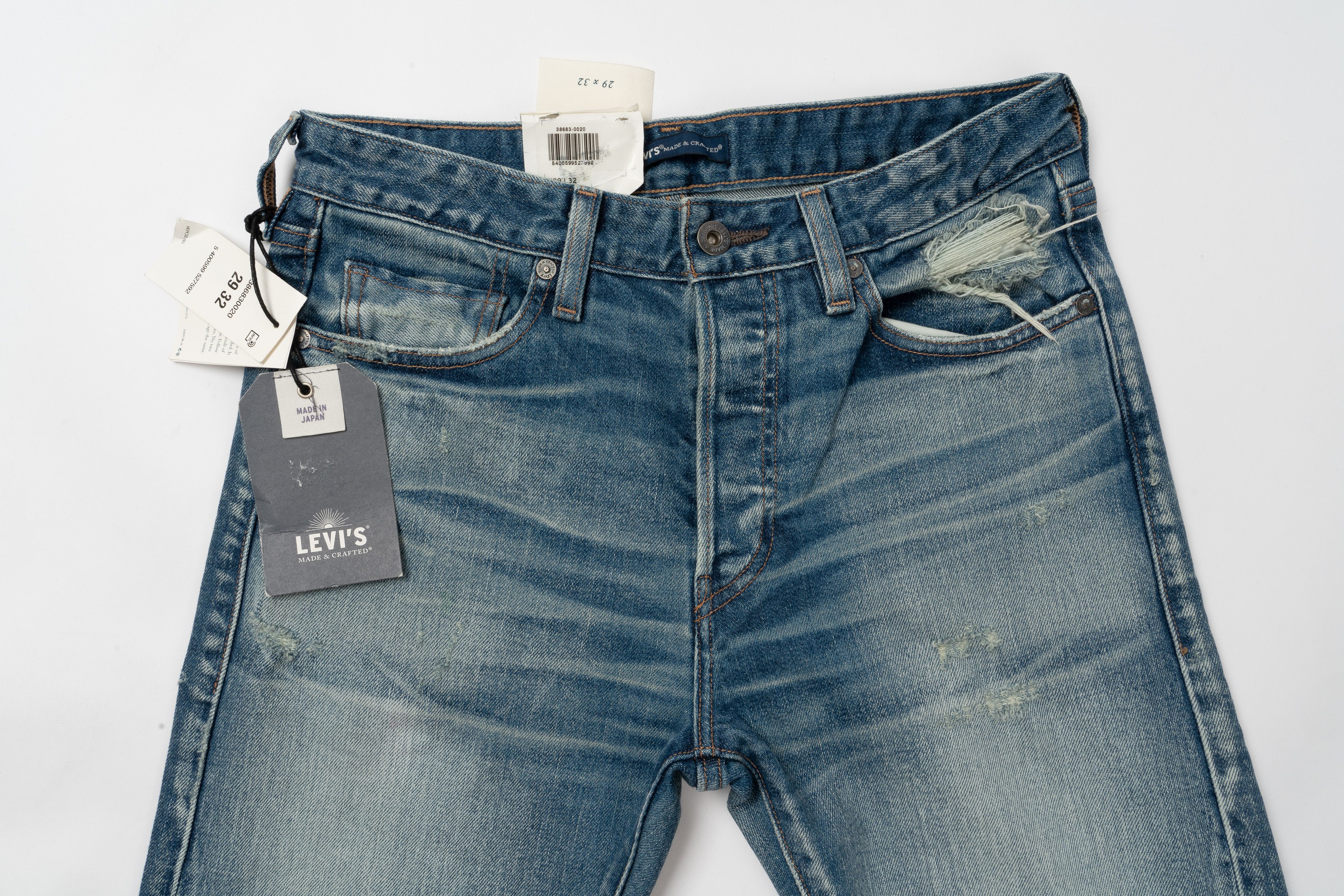 Japan Blue Levi's Made&Crafted Studio Taper W29L32 Japan Made Selvedge Size US 29 - 8 Thumbnail