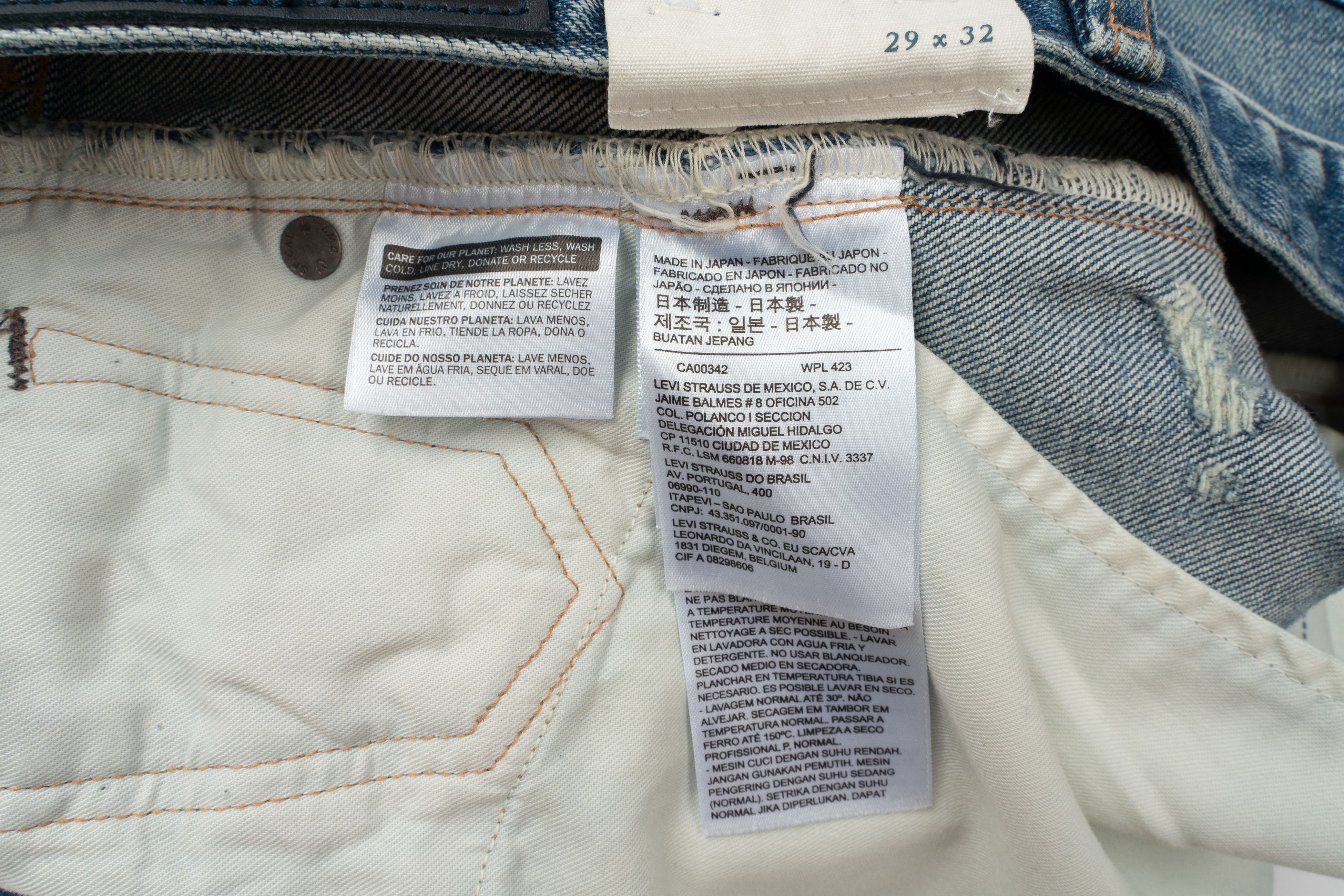 Japan Blue Levi's Made&Crafted Studio Taper W29L32 Japan Made Selvedge Size US 29 - 15 Thumbnail