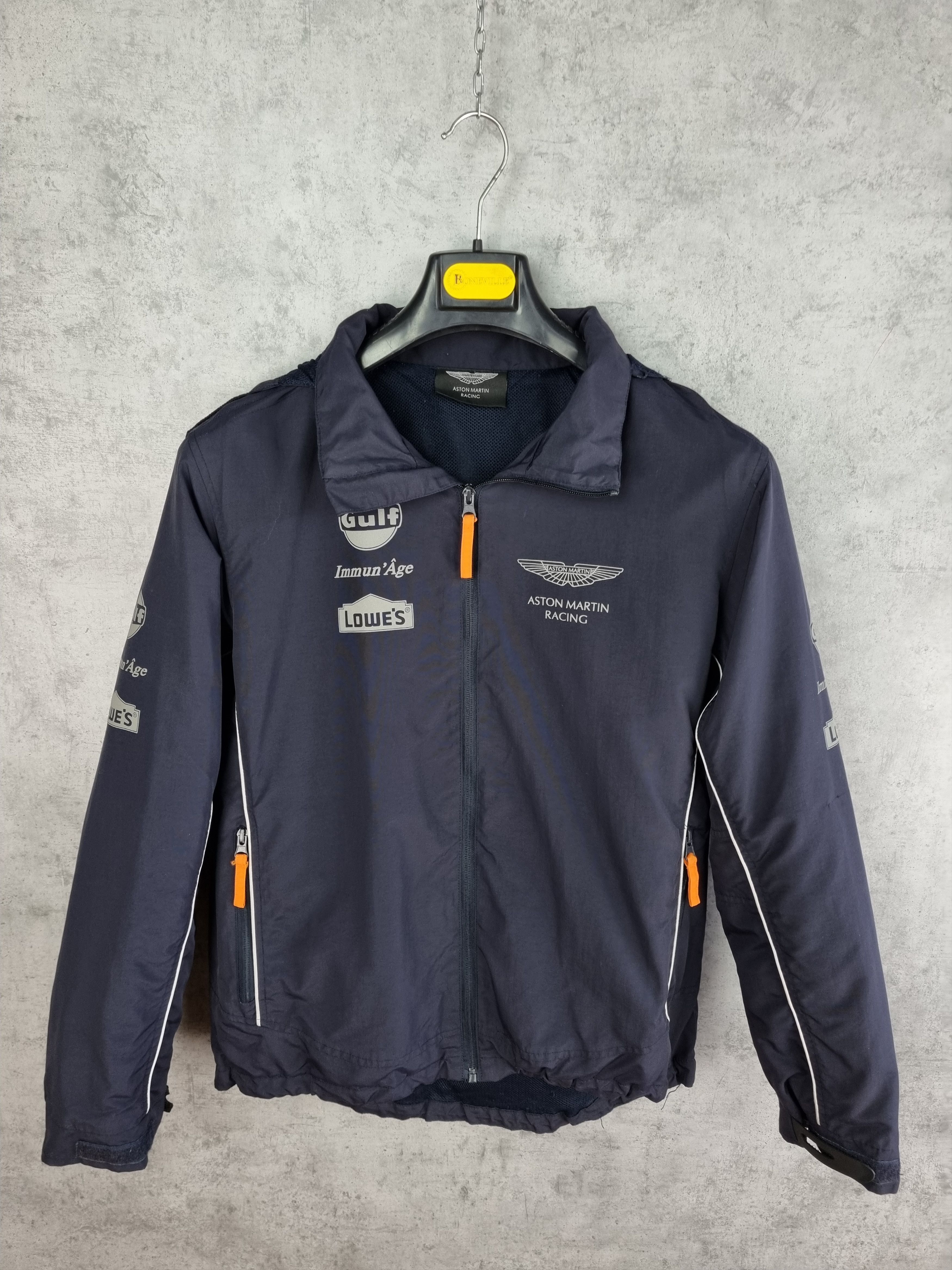 Formula 1 × NASCAR Aston Martin Nylon Hooded Racing Jacket Size US L / EU 52-54 / 3 - 16 Thumbnail