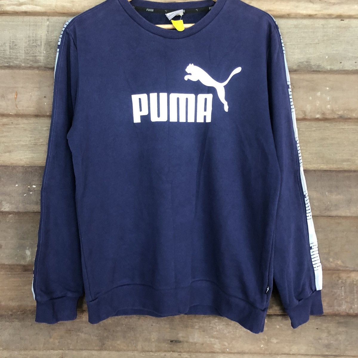 Puma × Vintage Puma Blue Big Logo Sweatshirt #3764 Size US M / EU 48-50 / 2 - 8 Thumbnail