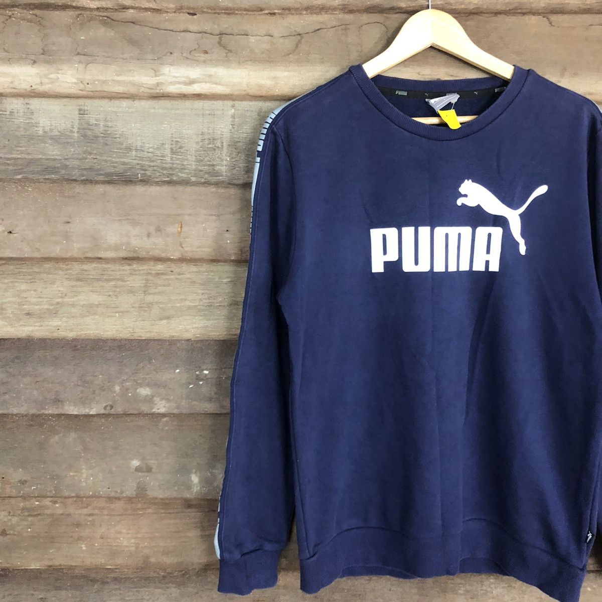 Puma × Vintage Puma Blue Big Logo Sweatshirt #3764 Size US M / EU 48-50 / 2 - 7 Thumbnail
