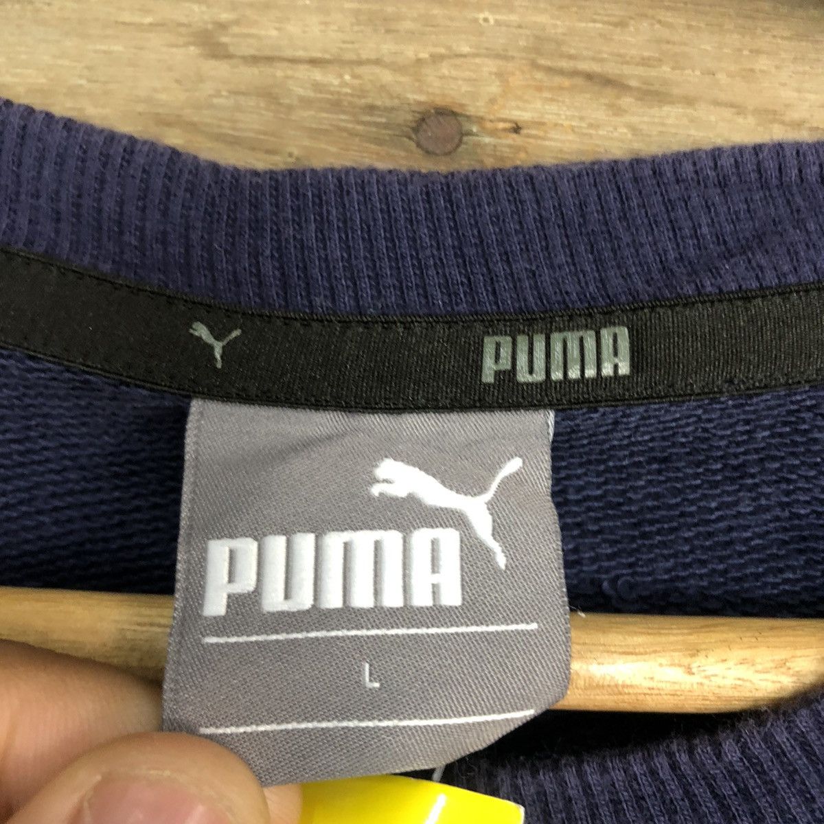 Puma × Vintage Puma Blue Big Logo Sweatshirt #3764 Size US M / EU 48-50 / 2 - 11 Thumbnail