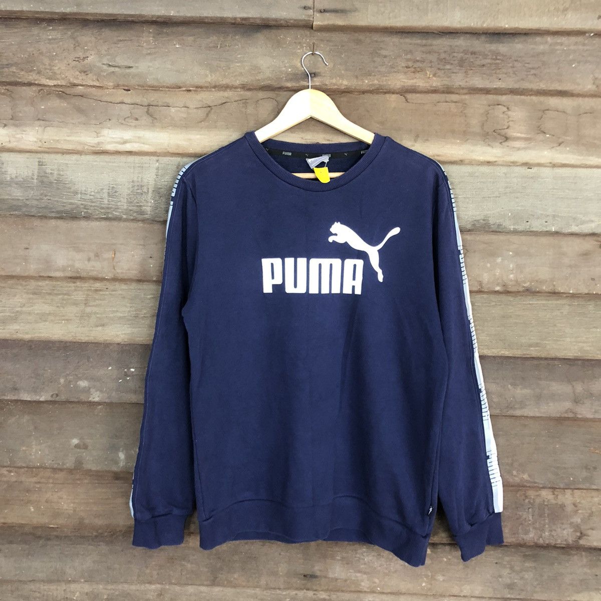 Puma × Vintage Puma Blue Big Logo Sweatshirt #3764 Size US M / EU 48-50 / 2 - 3 Thumbnail