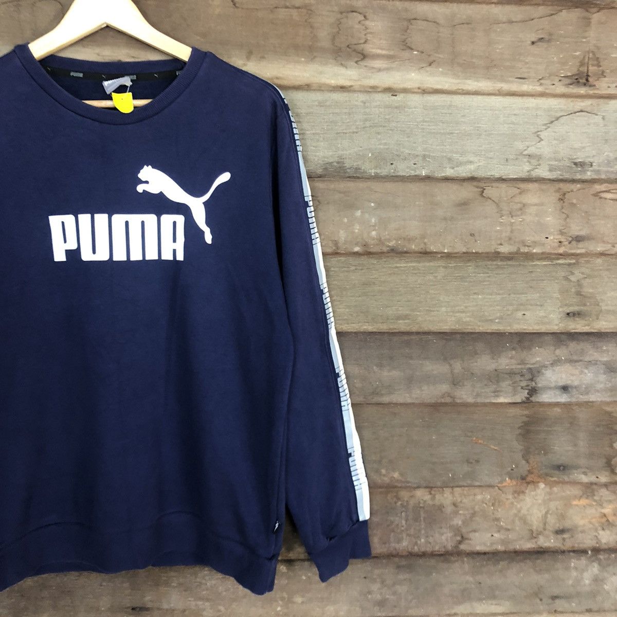 Puma × Vintage Puma Blue Big Logo Sweatshirt #3764 Size US M / EU 48-50 / 2 - 5 Thumbnail