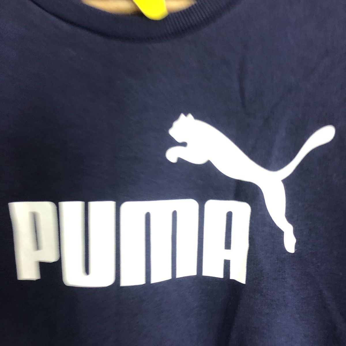 Puma × Vintage Puma Blue Big Logo Sweatshirt #3764 Size US M / EU 48-50 / 2 - 9 Thumbnail