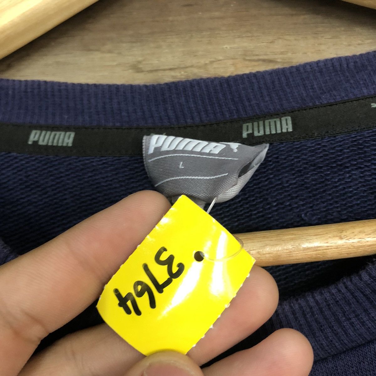 Puma × Vintage Puma Blue Big Logo Sweatshirt #3764 Size US M / EU 48-50 / 2 - 10 Thumbnail