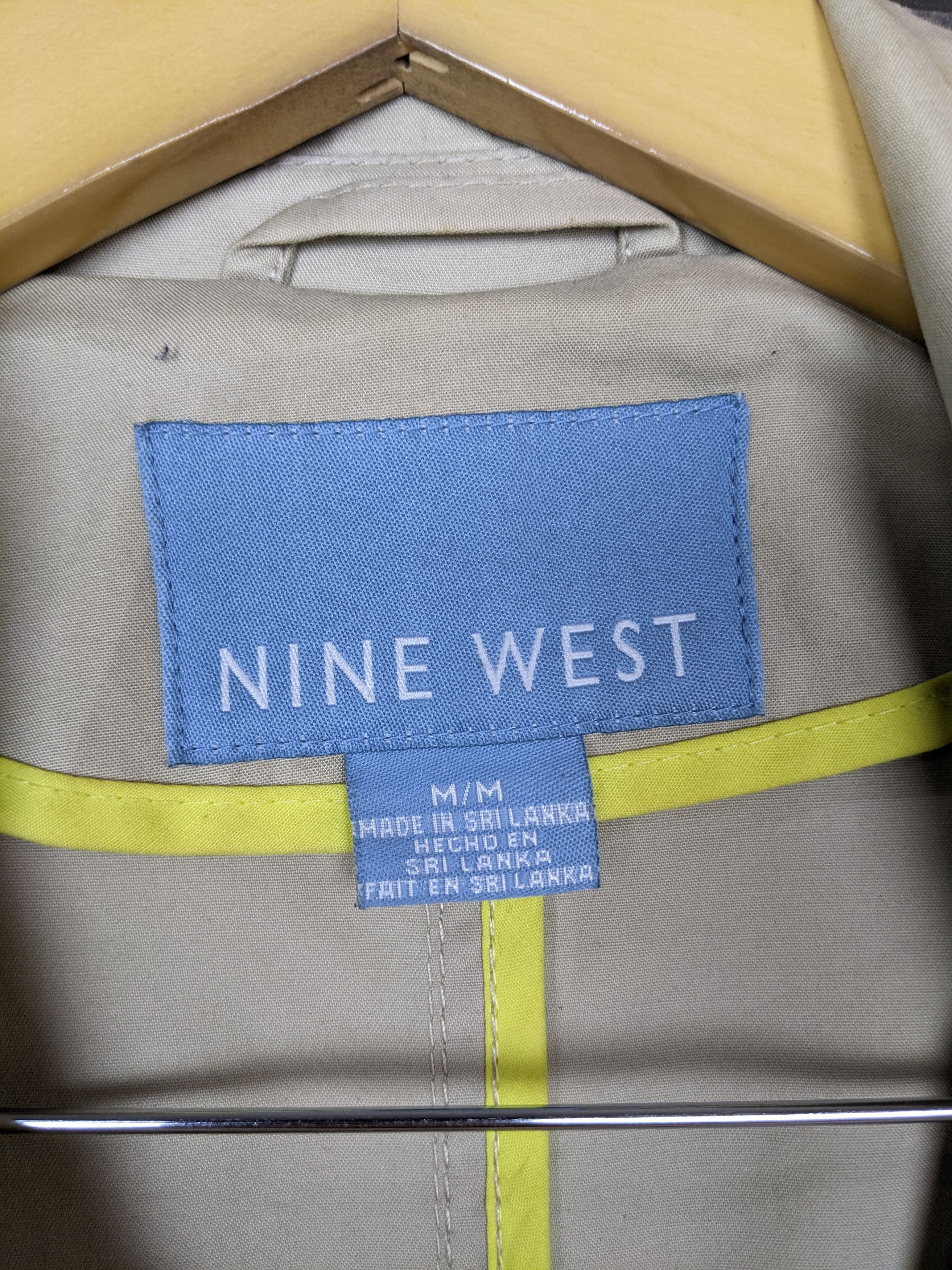 Nine West Defunct 9 West Longcoat Belt Trench Coat Outerwear Beige Size M / US 6-8 / IT 42-44 - 9 Thumbnail